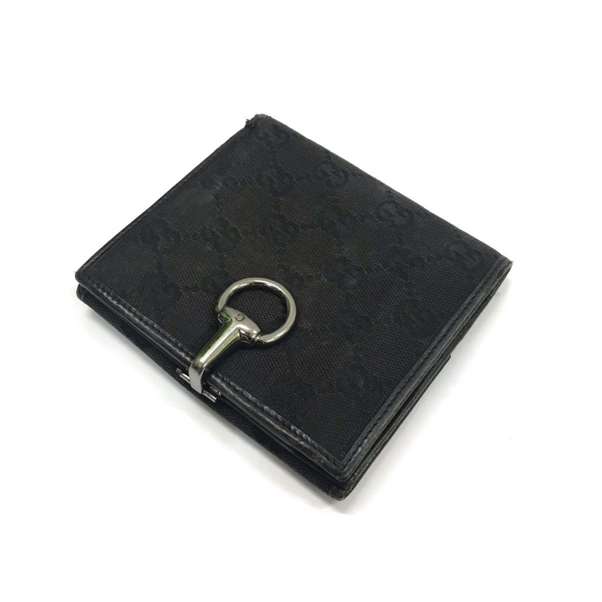 Gucci Vintage Gucci Black Monogram Clipper Wallet Size ONE SIZE - 1 Thumbnail