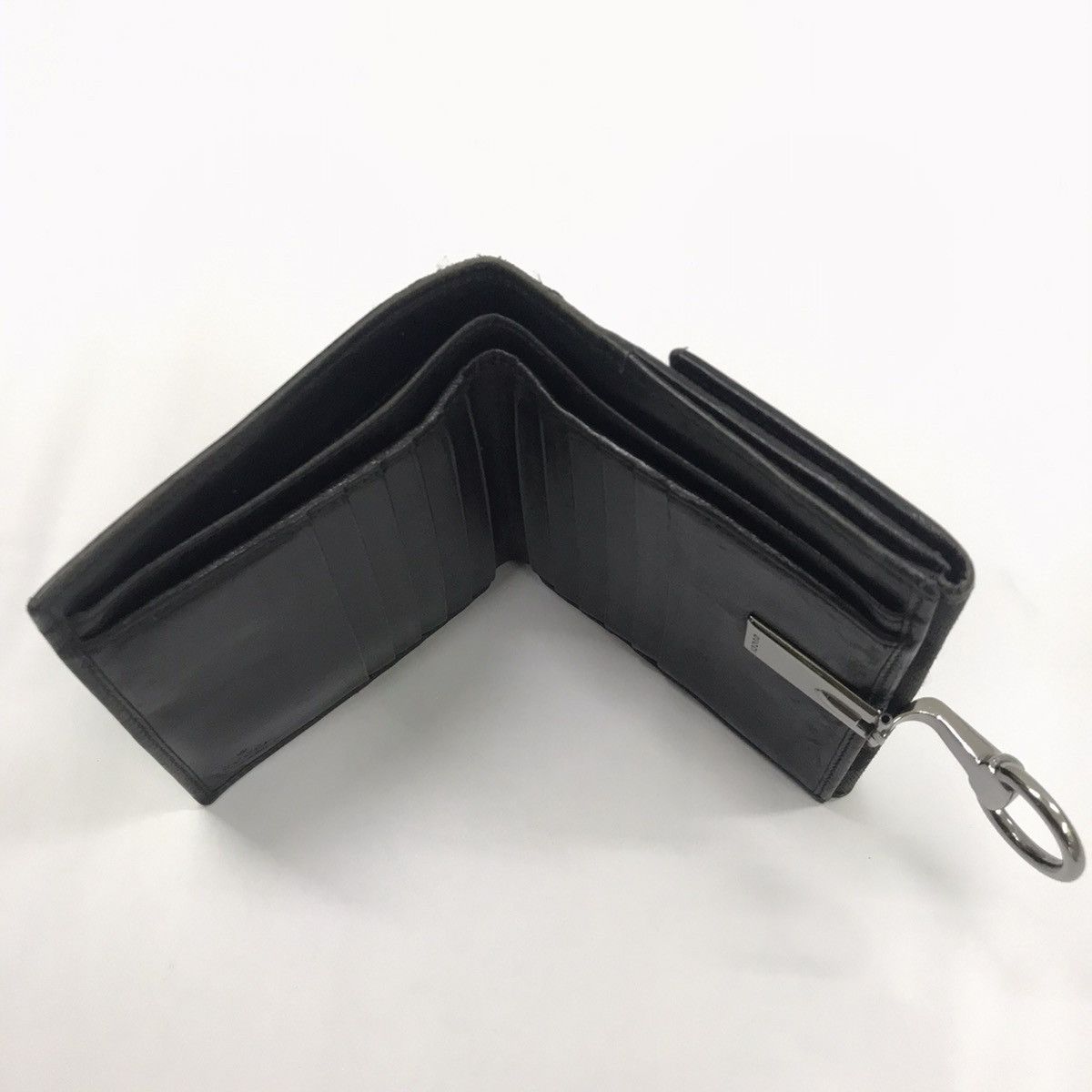 Gucci Vintage Gucci Black Monogram Clipper Wallet Size ONE SIZE - 6 Thumbnail