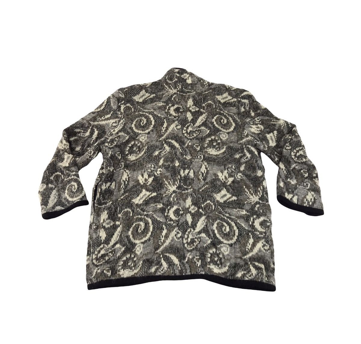 Japanese Brand Sasarone Haori Hanten Padded Jacket Cardigan Floral Art Size US XL / EU 56 / 4 - 2 Thumbnail