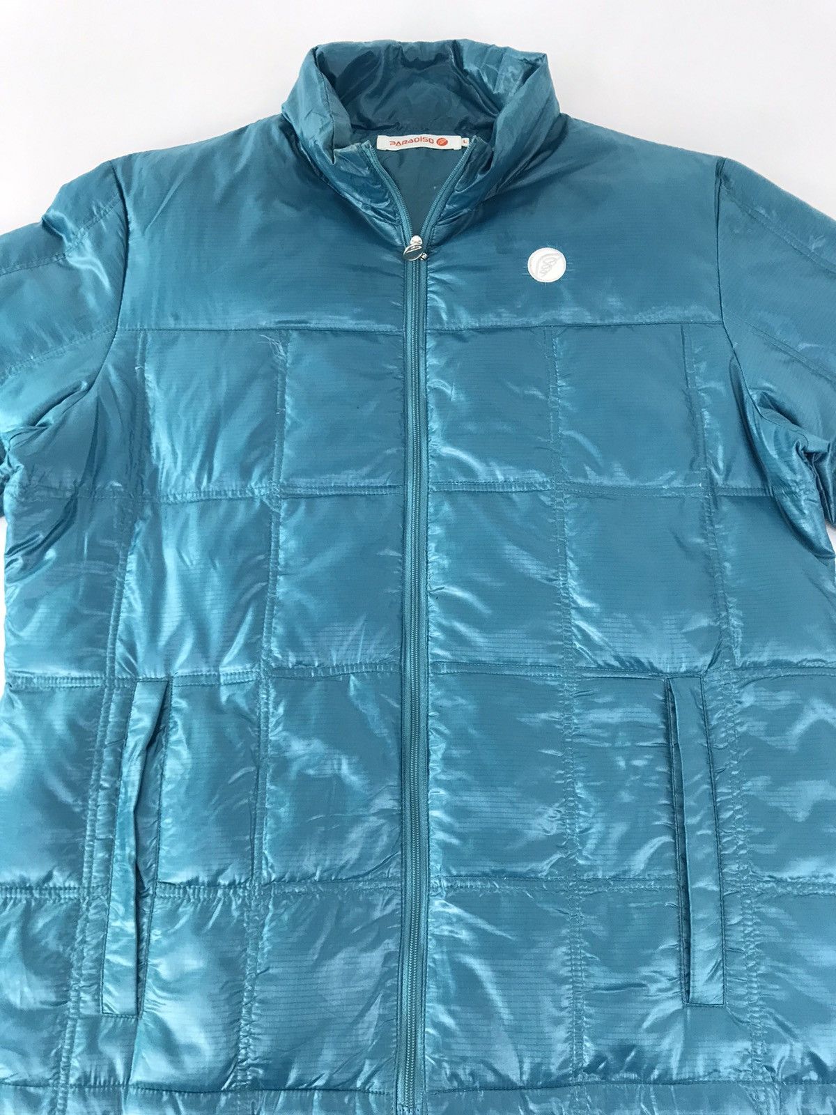 Japanese Brand Paradiso Puffer Windbreaker Jacket Zipper Inspired Designer Size M / US 6-8 / IT 42-44 - 3 Thumbnail