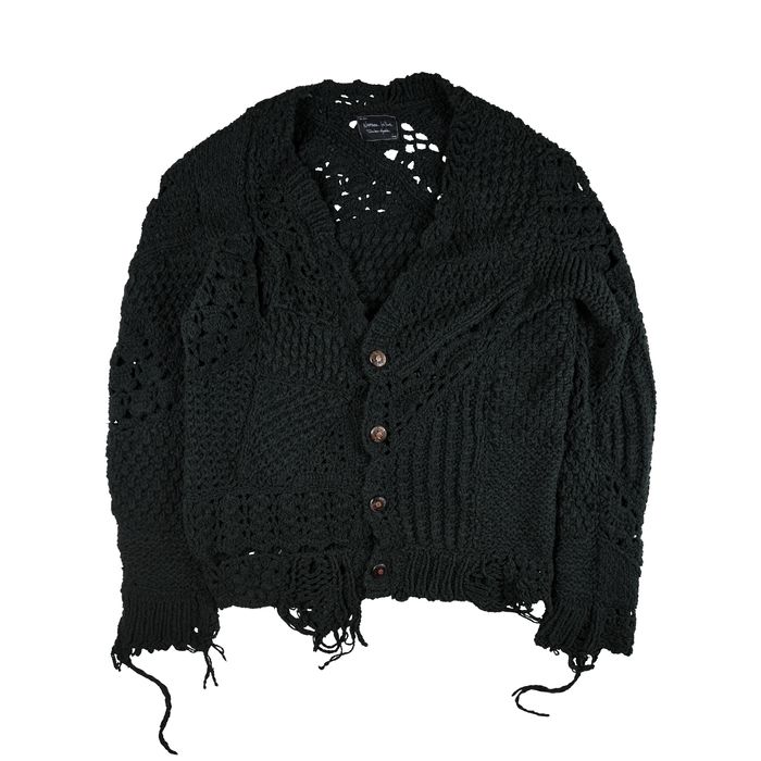 Number (N)ine SS/AW03 Distressed Grunge Knit Cardigan | Grailed