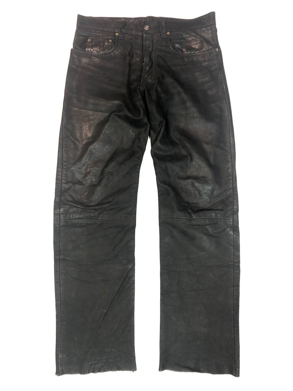 Japanese Brand × Leather × Vintage Kiiffalo Leather Pants Vintage Size US 33 - 1 Thumbnail