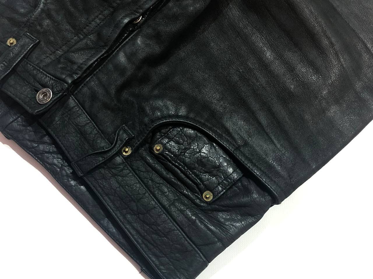 Japanese Brand × Leather × Vintage Kiiffalo Leather Pants Vintage Size US 33 - 5 Thumbnail