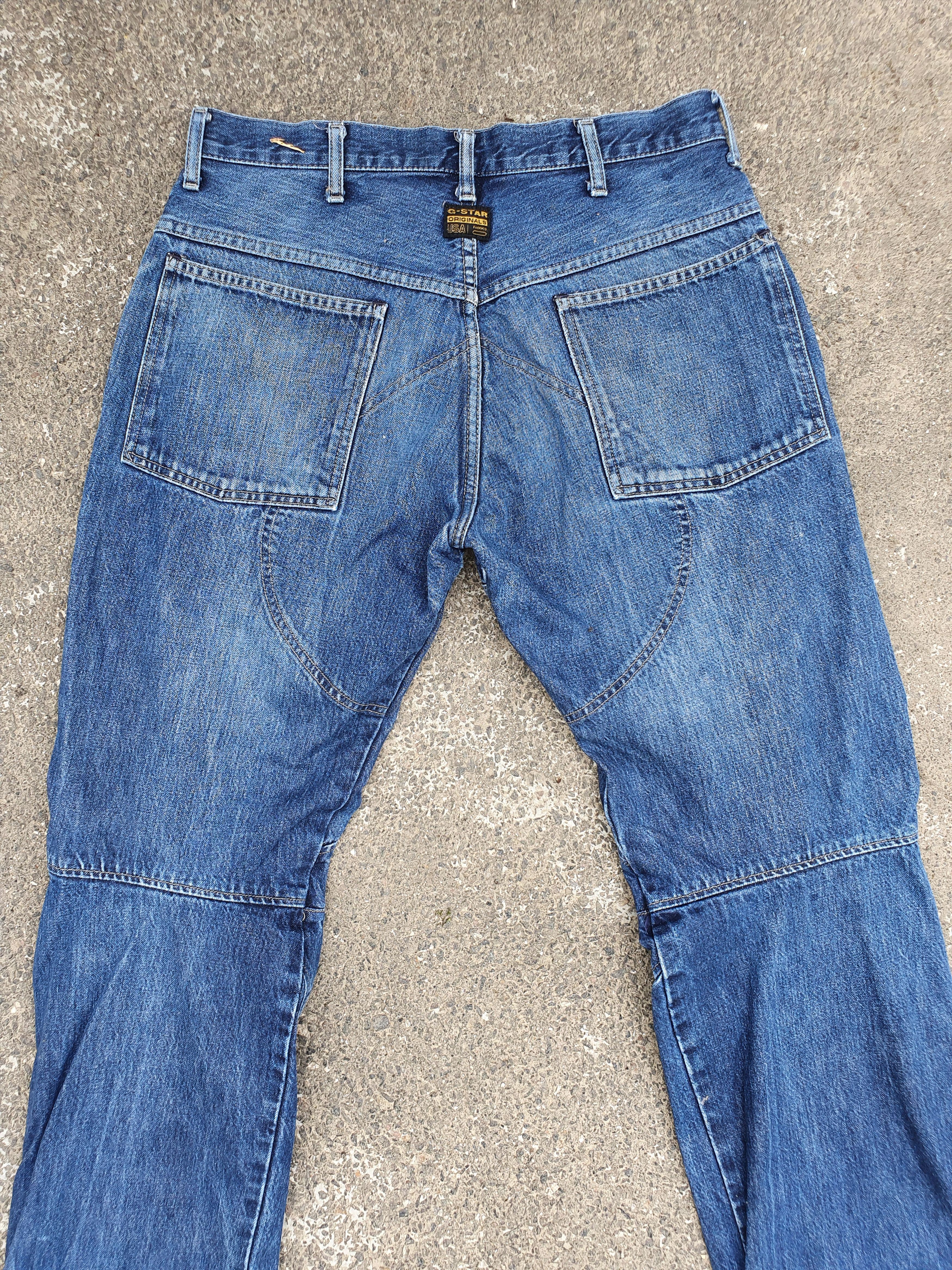 G-Star Vintage Elwood Double Knee G Star Raw Denim Jeans Size US 32 / EU 48 - 4 Thumbnail