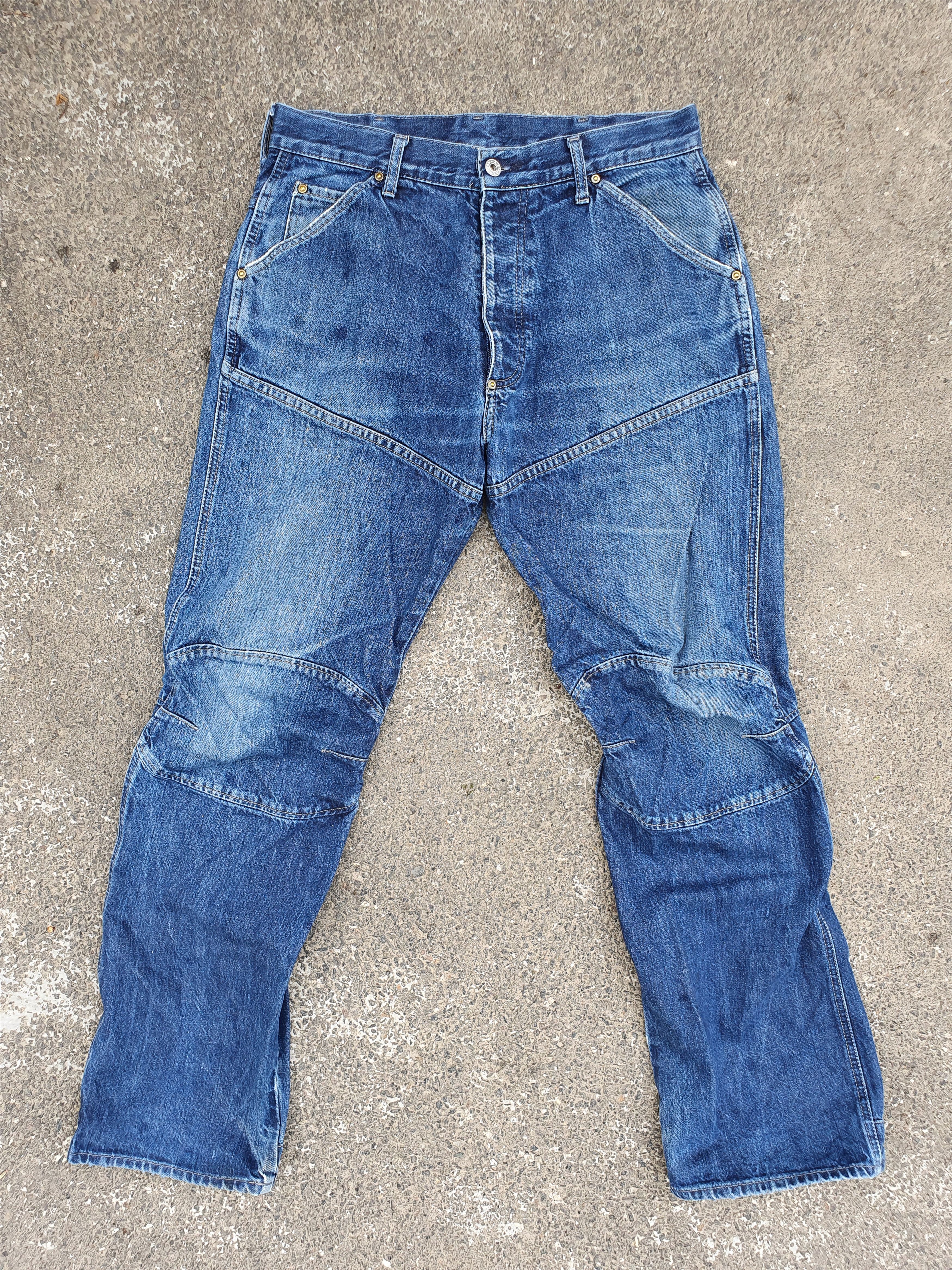 G-Star Vintage Elwood Double Knee G Star Raw Denim Jeans Size US 32 / EU 48 - 1 Thumbnail