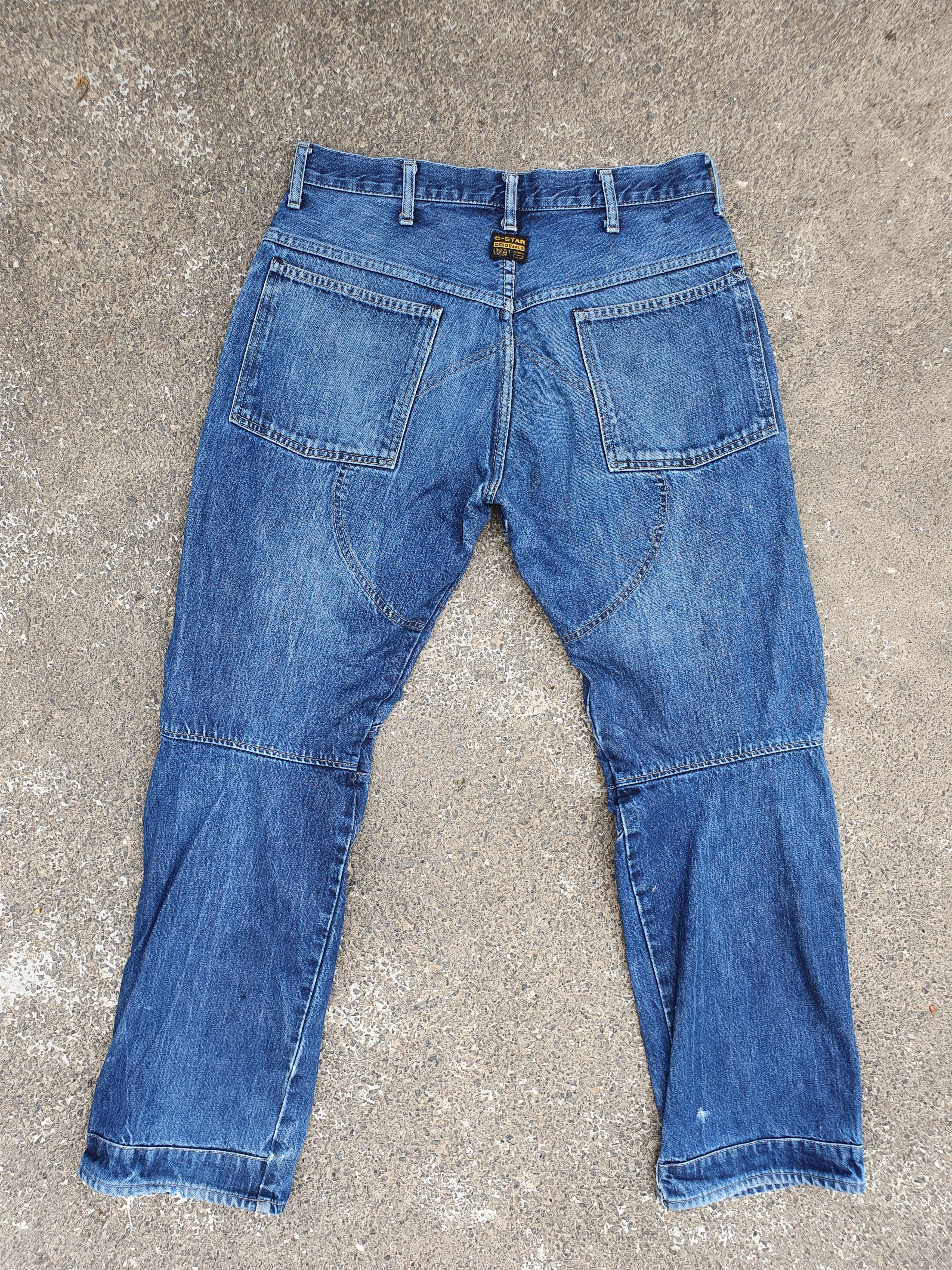 G-Star Vintage Elwood Double Knee G Star Raw Denim Jeans Size US 32 / EU 48 - 2 Thumbnail