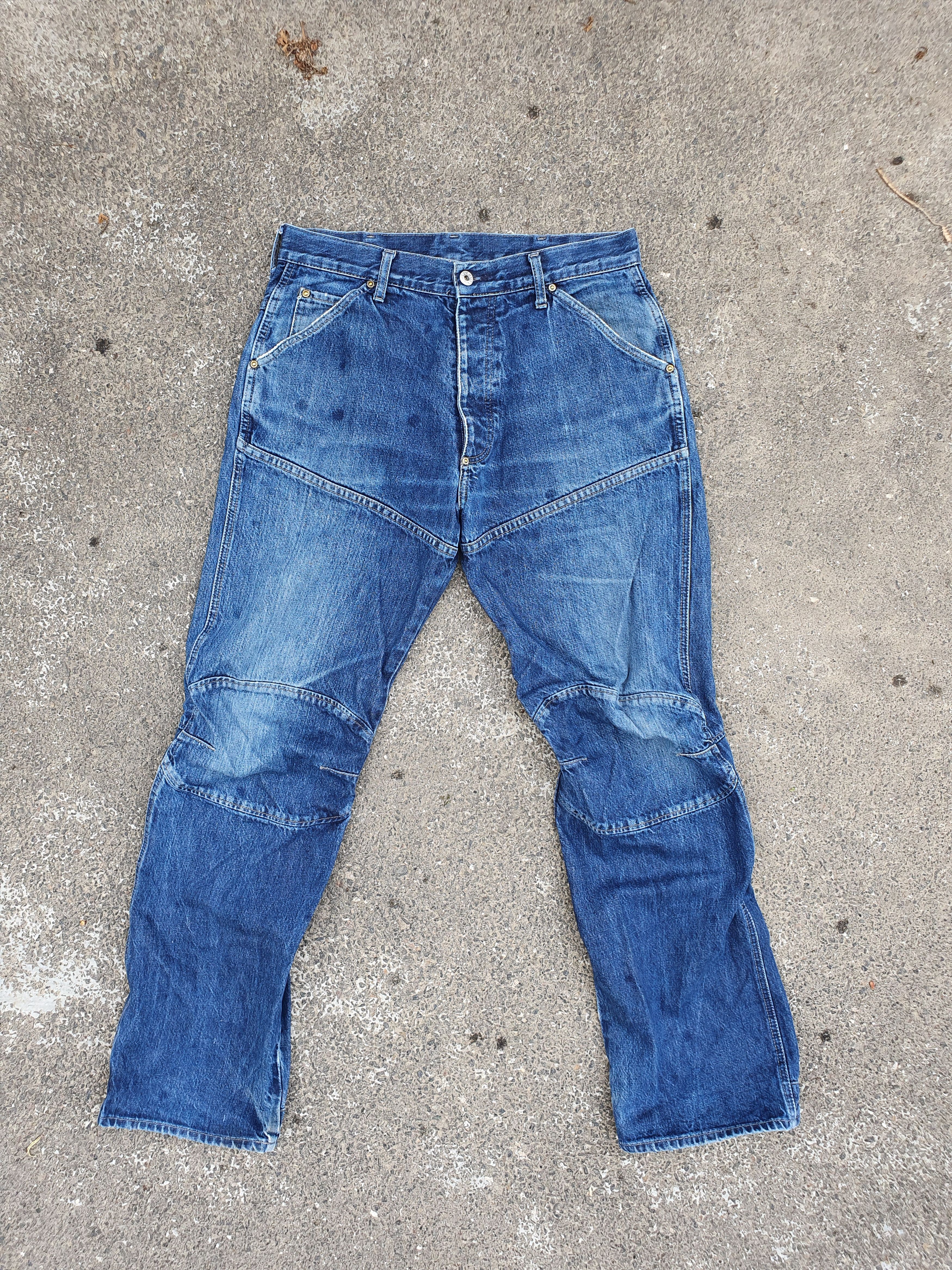 G-Star Vintage Elwood Double Knee G Star Raw Denim Jeans Size US 32 / EU 48 - 9 Thumbnail