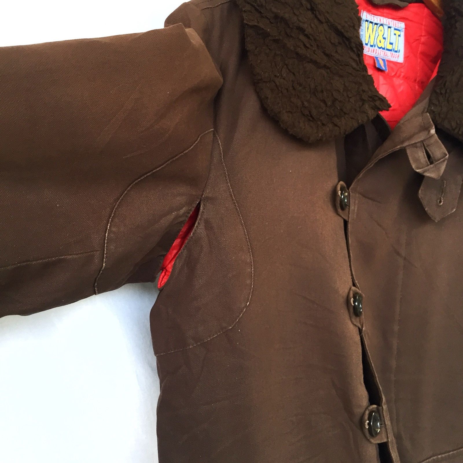 Walter Van Beirendonck GRAILED🔥Fur Neck Brown Warm Heavy Coat for Winter Size US M / EU 48-50 / 2 - 11 Thumbnail