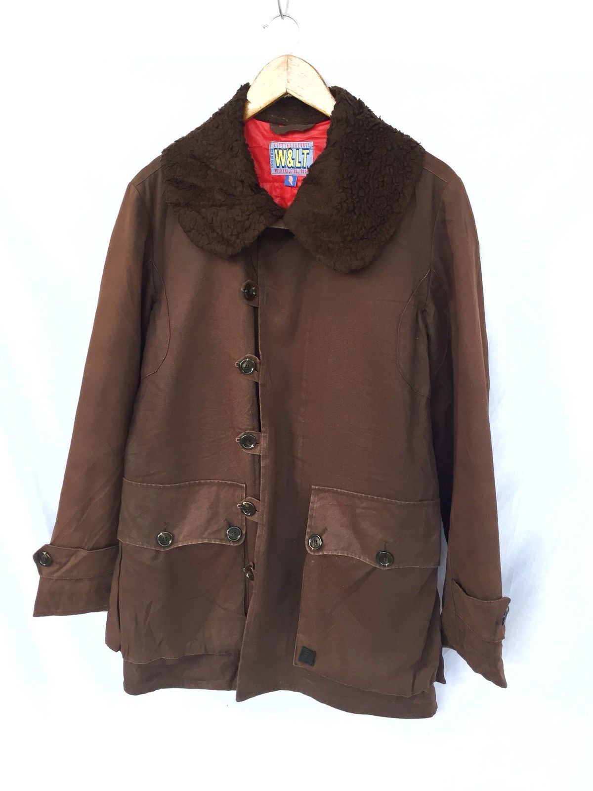 Walter Van Beirendonck GRAILED🔥Fur Neck Brown Warm Heavy Coat for Winter Size US M / EU 48-50 / 2 - 3 Thumbnail