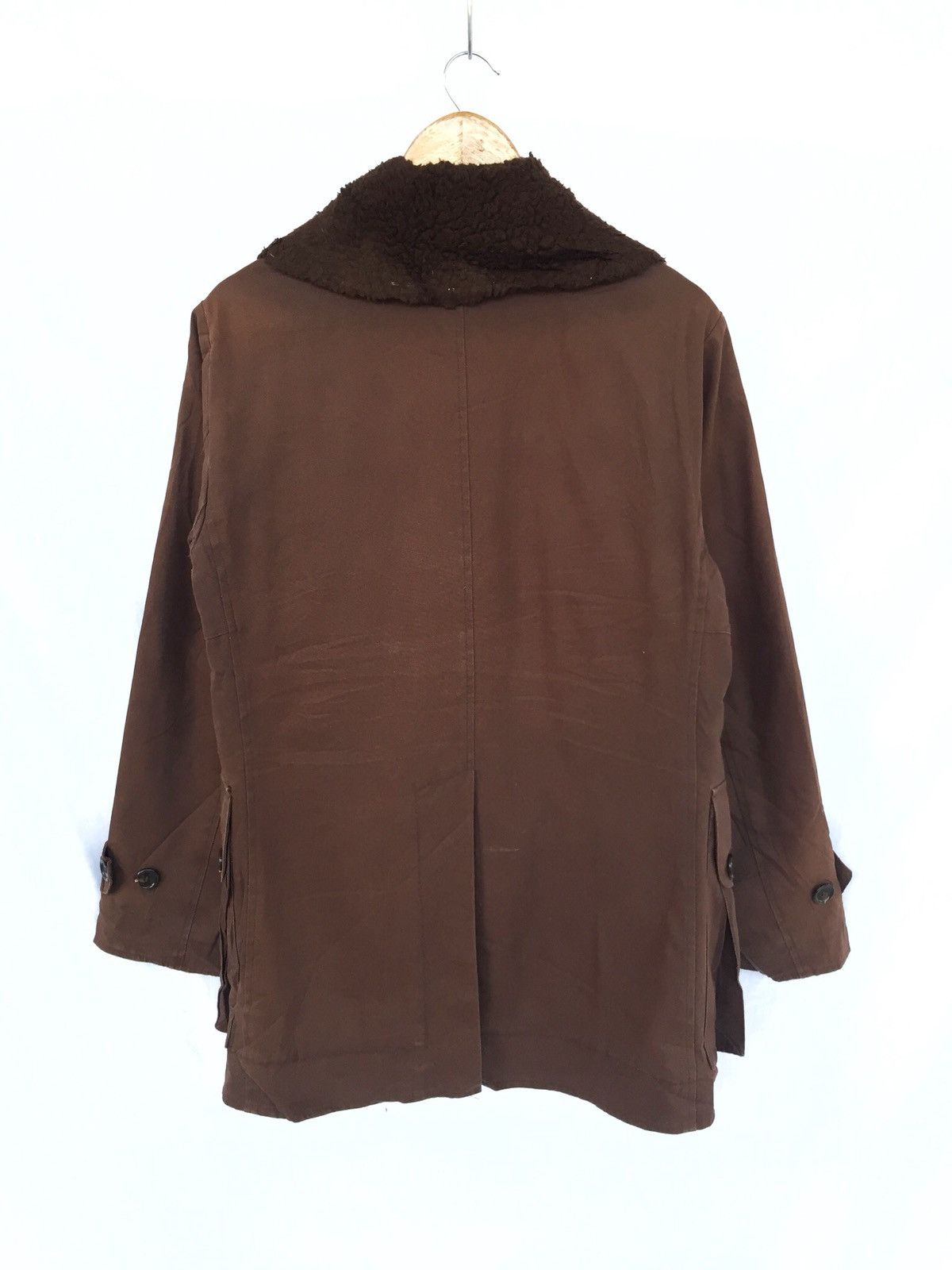 Walter Van Beirendonck GRAILED🔥Fur Neck Brown Warm Heavy Coat for Winter Size US M / EU 48-50 / 2 - 8 Thumbnail