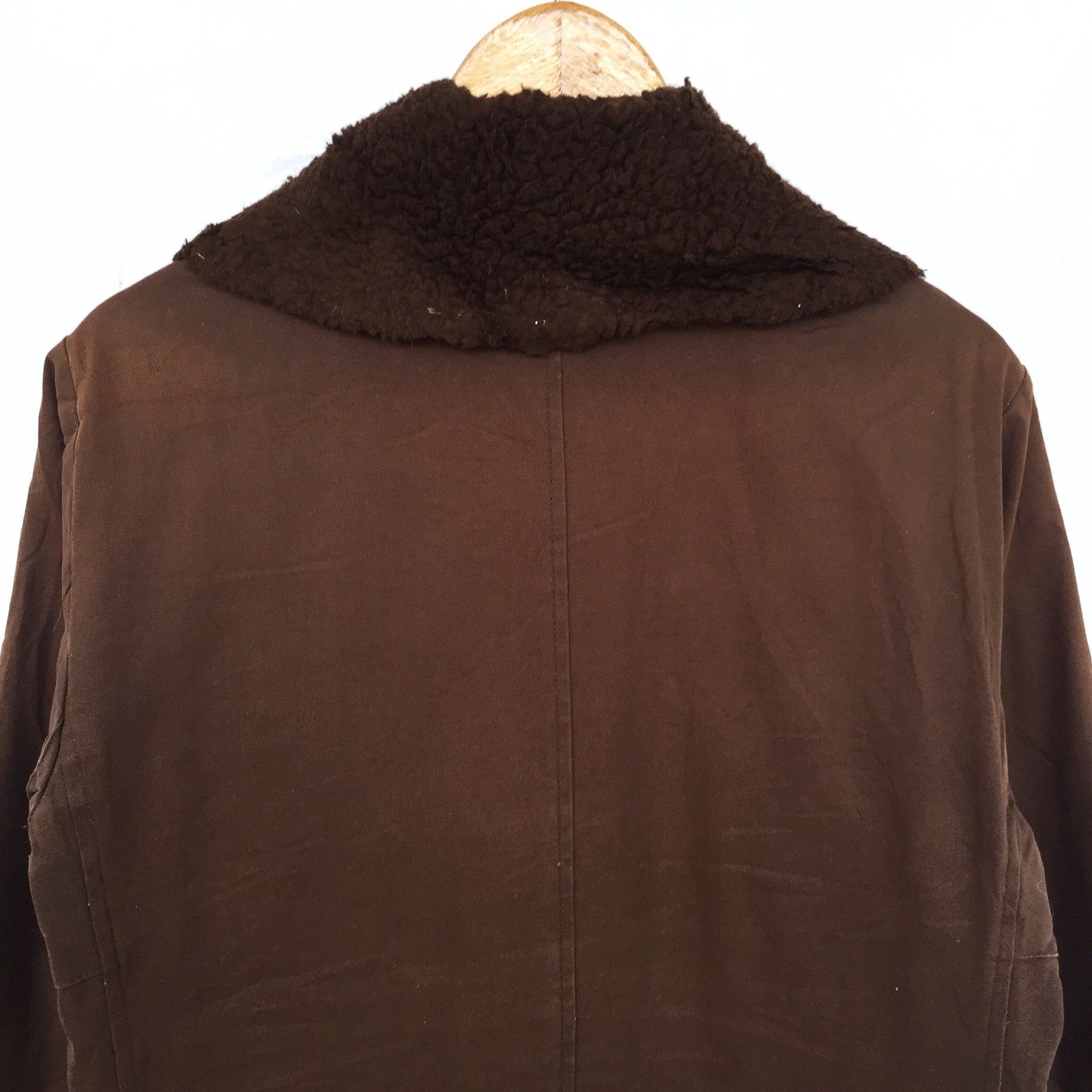 Walter Van Beirendonck GRAILED🔥Fur Neck Brown Warm Heavy Coat for Winter Size US M / EU 48-50 / 2 - 9 Thumbnail
