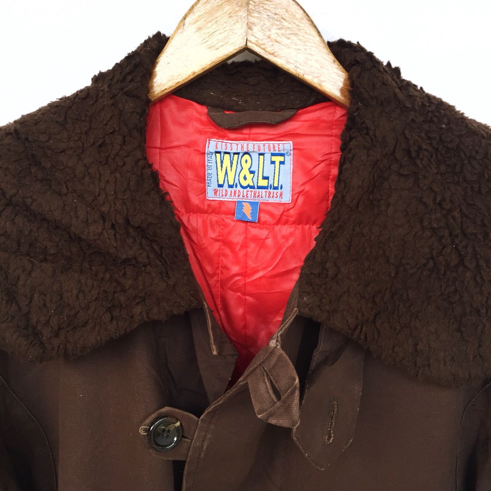 Walter Van Beirendonck GRAILED🔥Fur Neck Brown Warm Heavy Coat for Winter Size US M / EU 48-50 / 2 - 7 Thumbnail