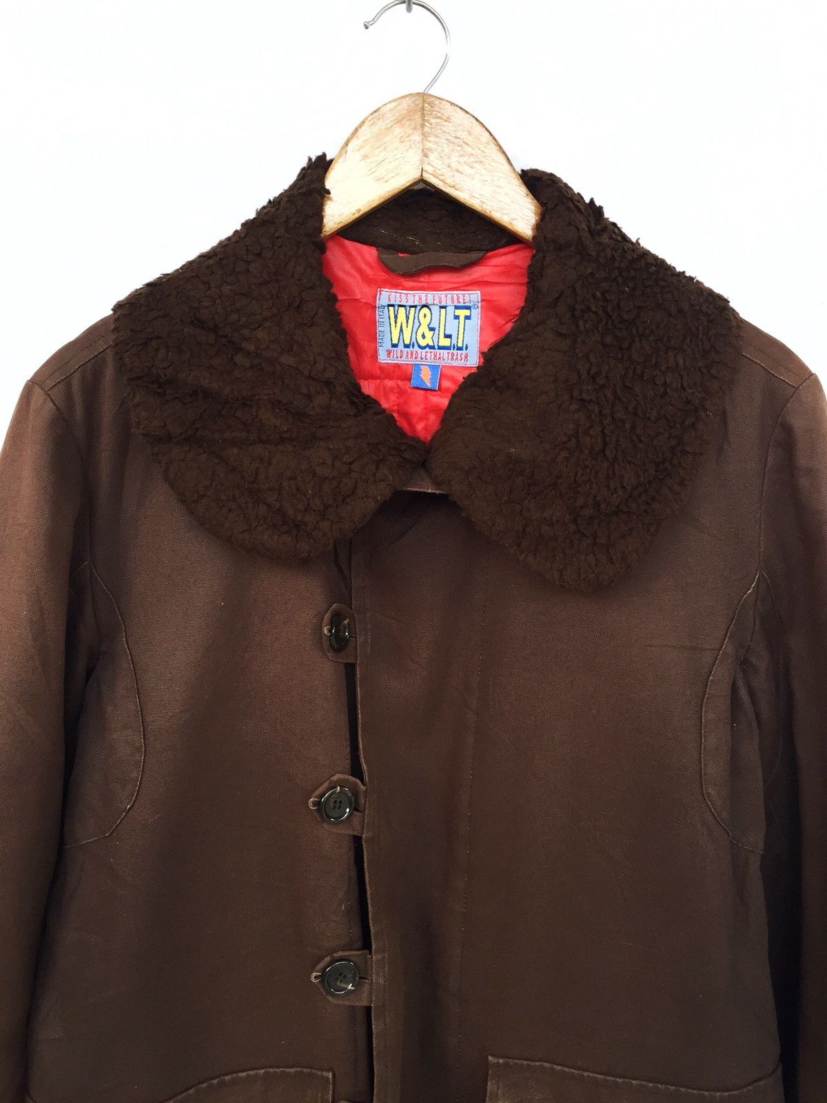 Walter Van Beirendonck GRAILED🔥Fur Neck Brown Warm Heavy Coat for Winter Size US M / EU 48-50 / 2 - 1 Thumbnail