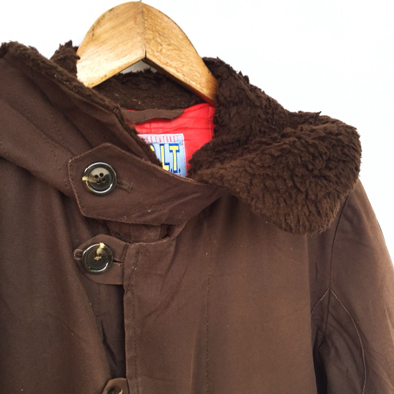 Walter Van Beirendonck GRAILED🔥Fur Neck Brown Warm Heavy Coat for Winter Size US M / EU 48-50 / 2 - 6 Thumbnail