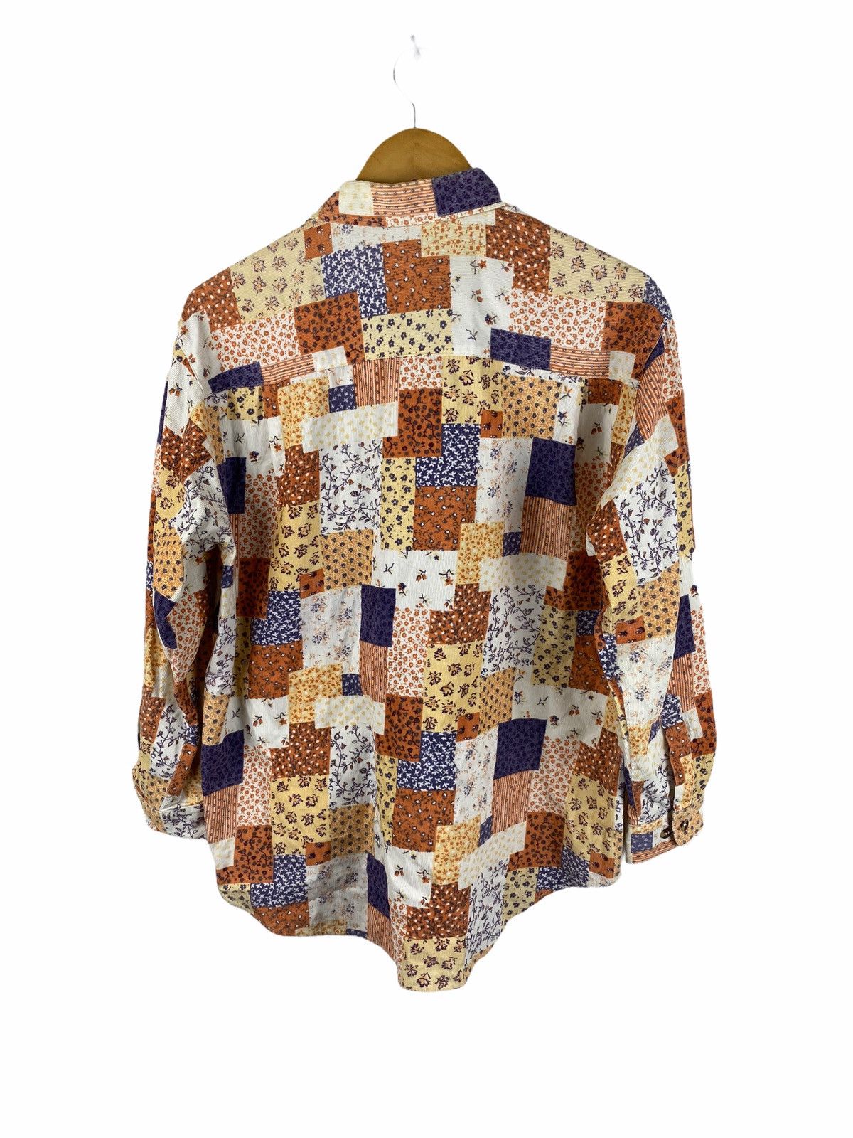 Japanese Brand Japanese Brand X Sevradical patchwork button ups shirt Size US L / EU 52-54 / 3 - 2 Thumbnail