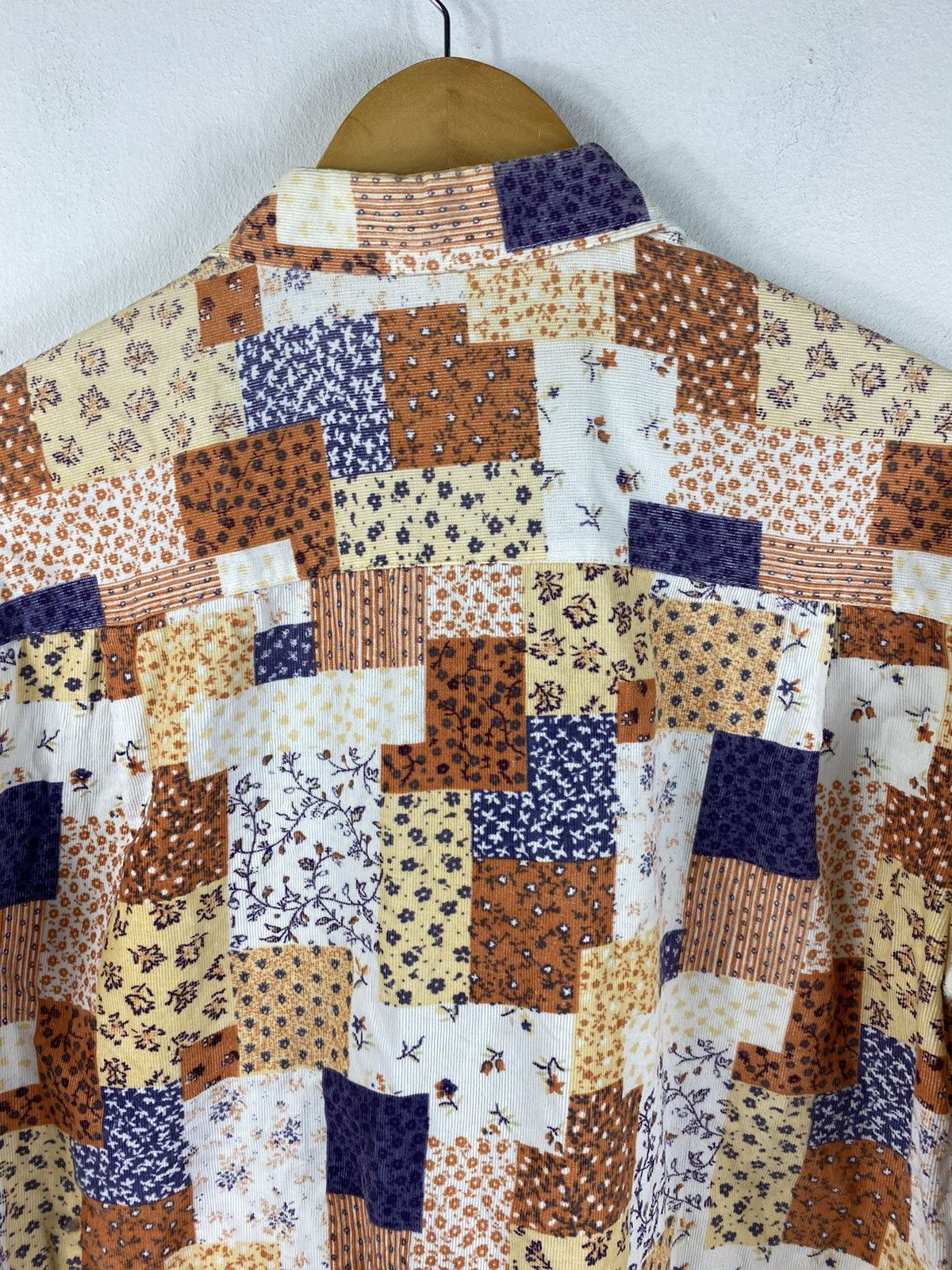 Japanese Brand Japanese Brand X Sevradical patchwork button ups shirt Size US L / EU 52-54 / 3 - 7 Thumbnail