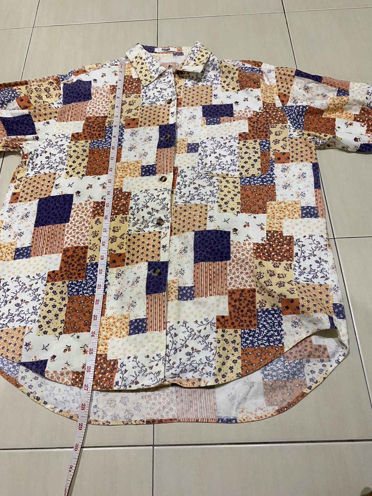 Japanese Brand Japanese Brand X Sevradical patchwork button ups shirt Size US L / EU 52-54 / 3 - 9 Thumbnail