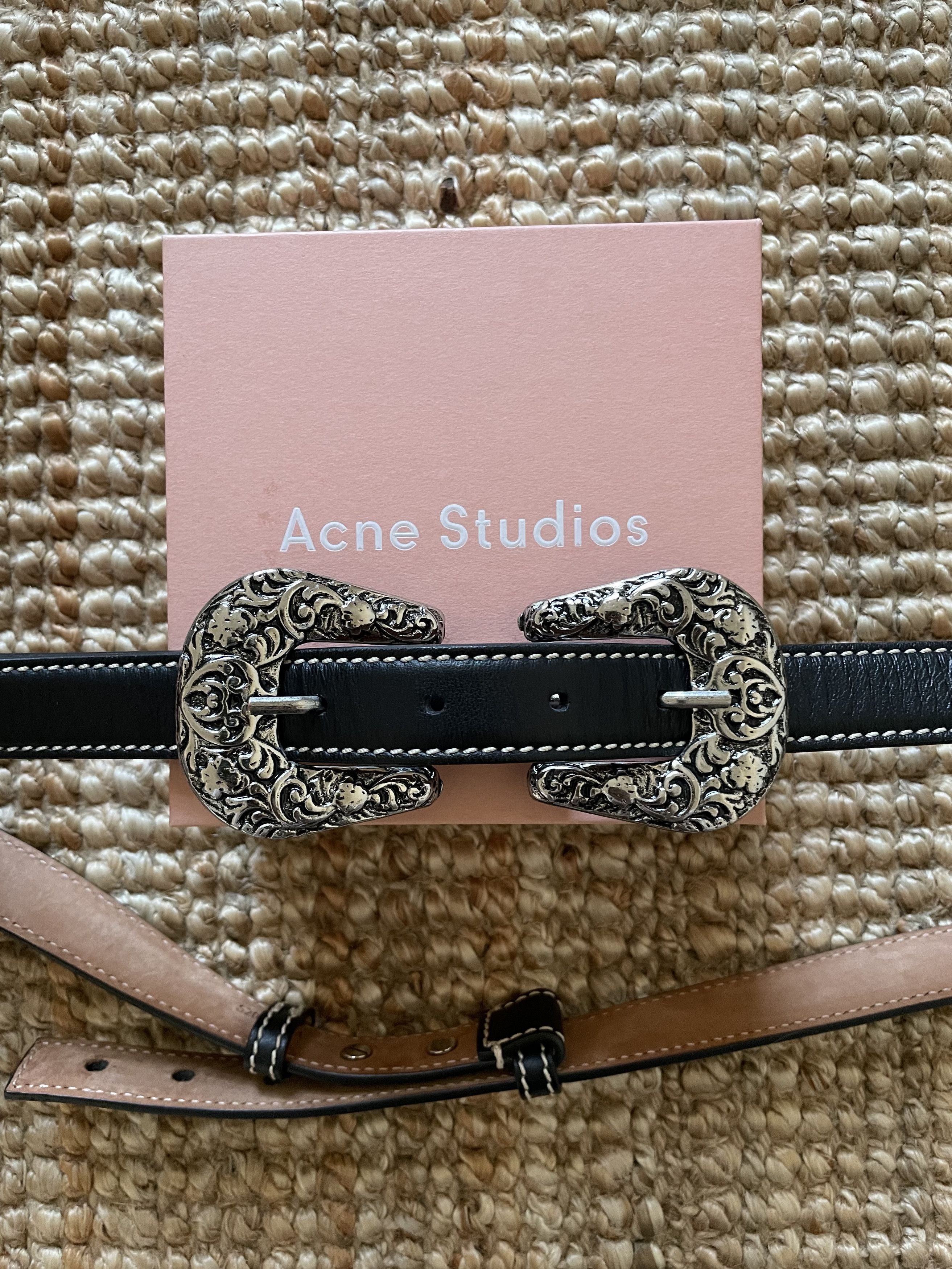 小物 Acne Studious Black Baroque Buckle Belt 小物 Acne Studious Black Baroque Buckle Belt Acne Studious Black