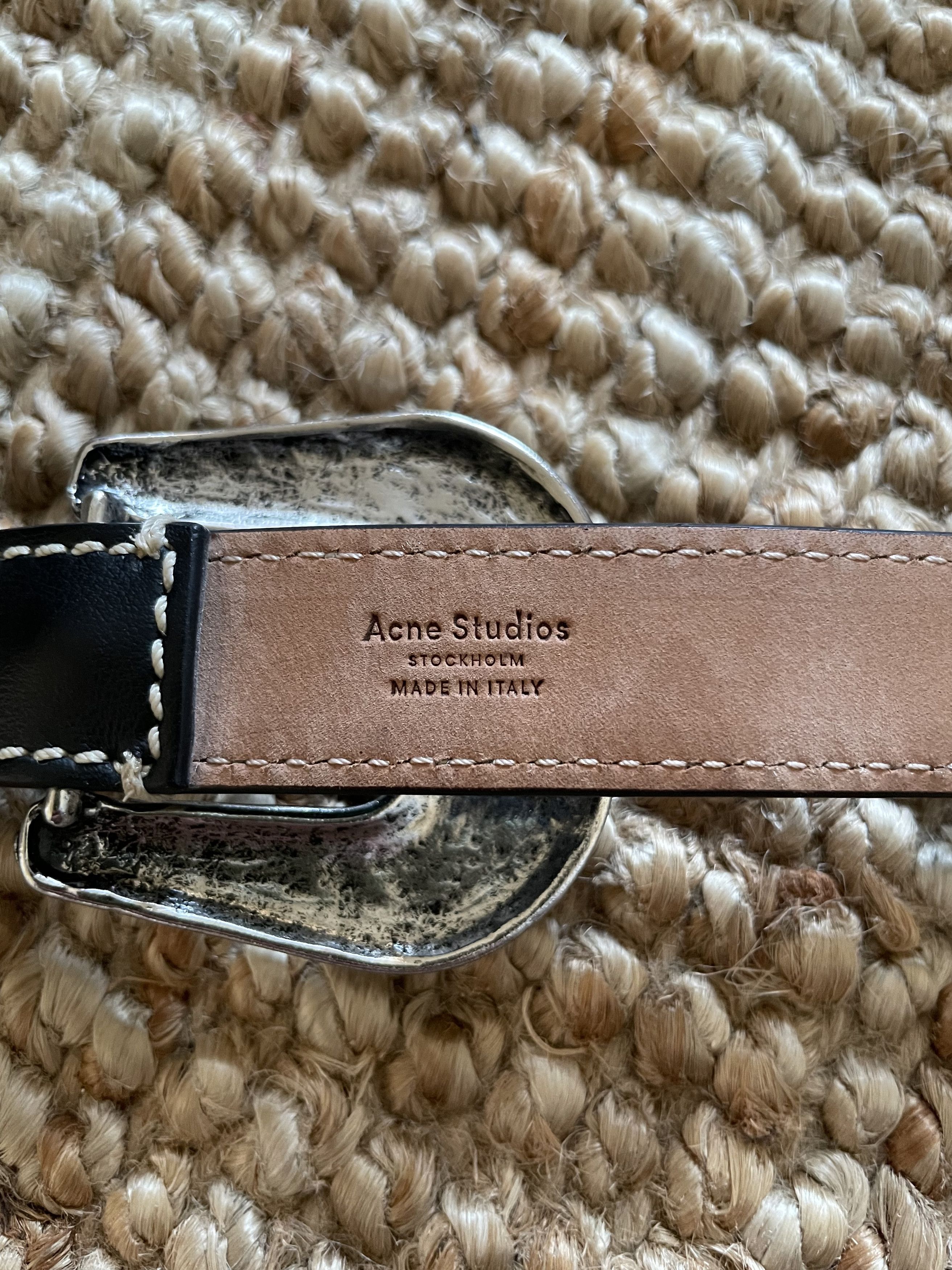 Acne Studios Acne Studios Baroque Double Buckle Belt Size ONE SIZE - 6 Thumbnail