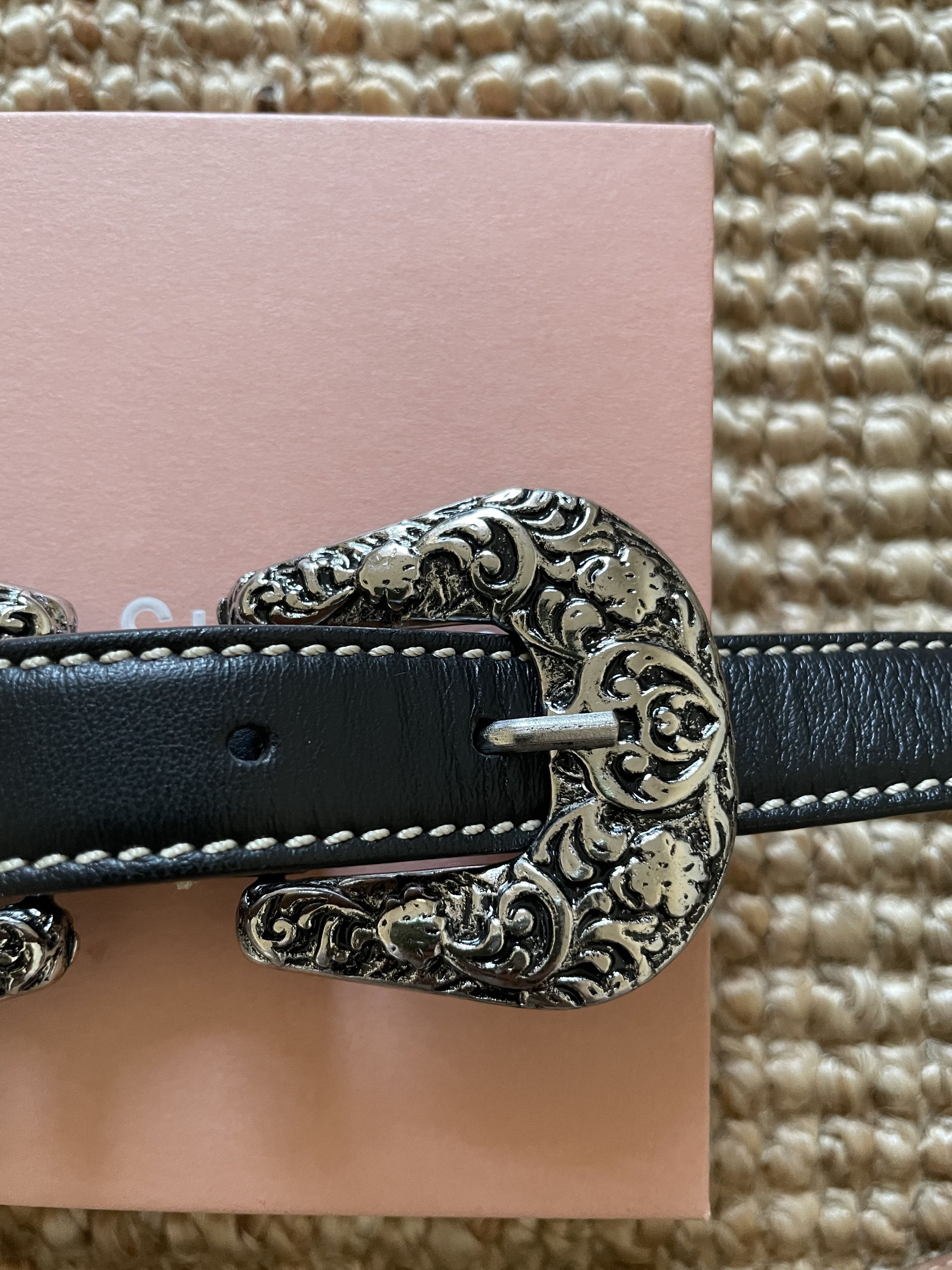 Acne Studios Acne Studios Baroque Double Buckle Belt Size ONE SIZE - 4 Thumbnail