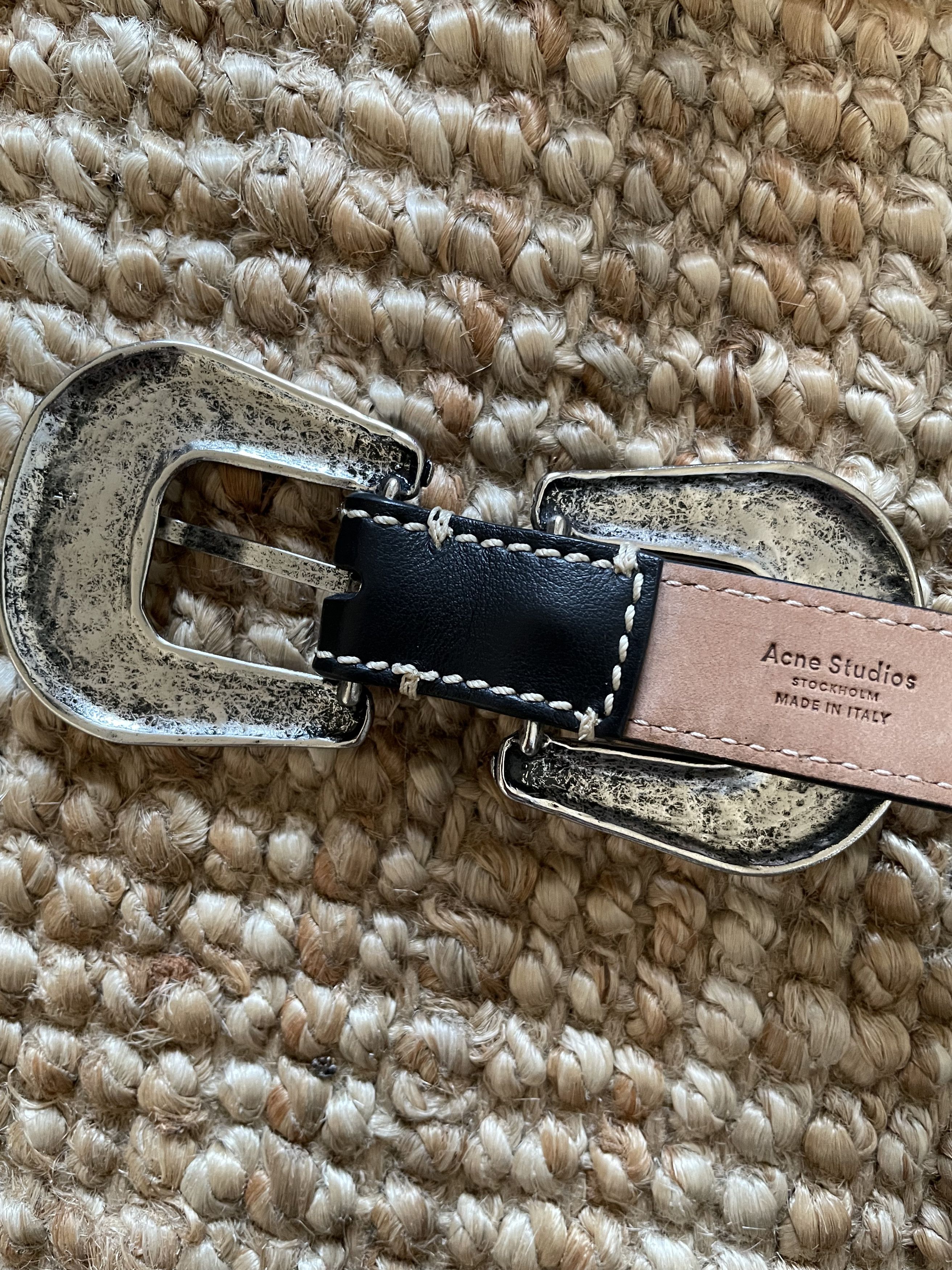 Acne Studios Acne Studios Baroque Double Buckle Belt Size ONE SIZE - 5 Thumbnail