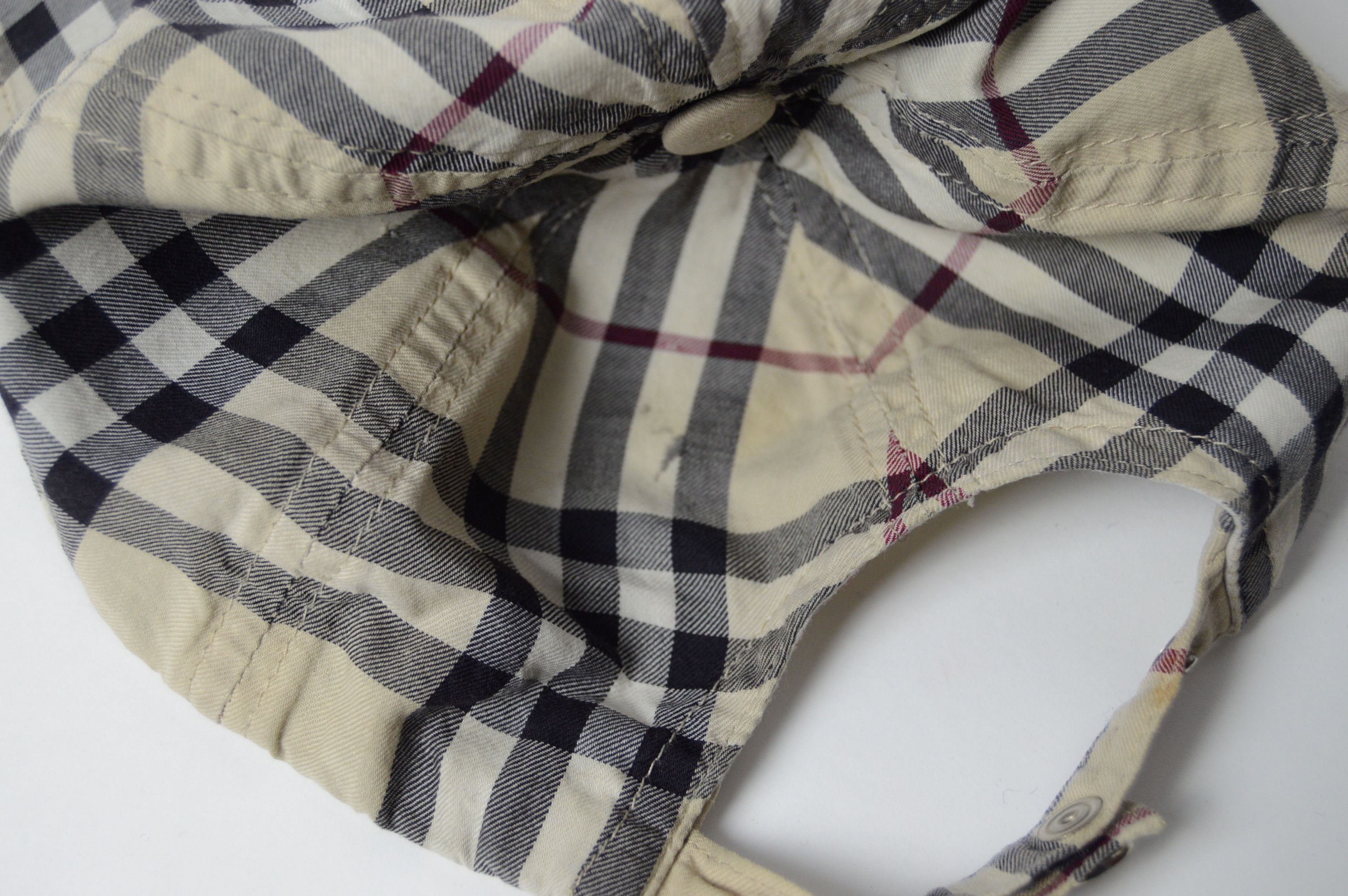 Burberry × Vintage burberry trashed nova check cap Size ONE SIZE - 4 Thumbnail