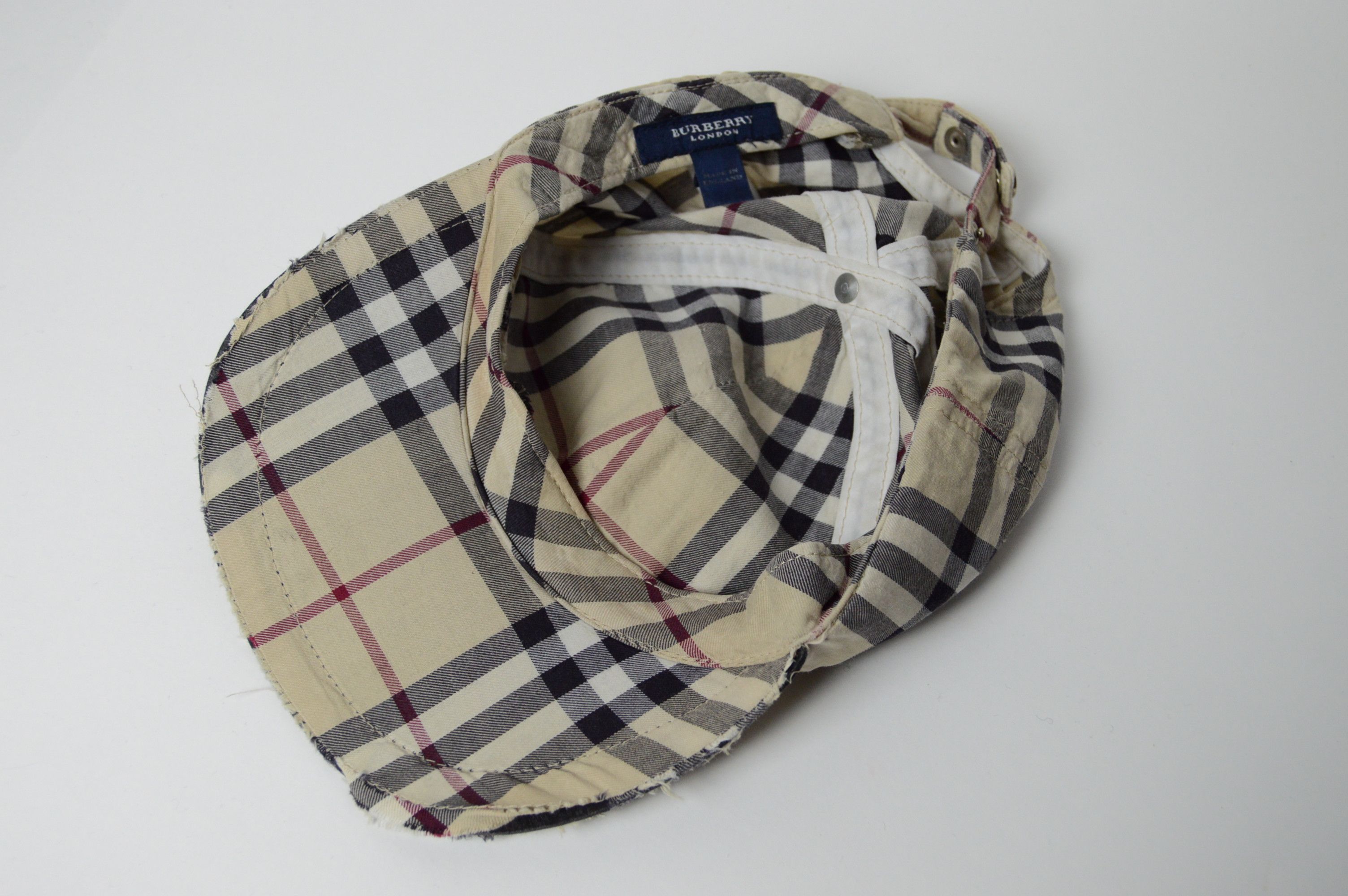 Burberry × Vintage burberry trashed nova check cap Size ONE SIZE - 6 Thumbnail