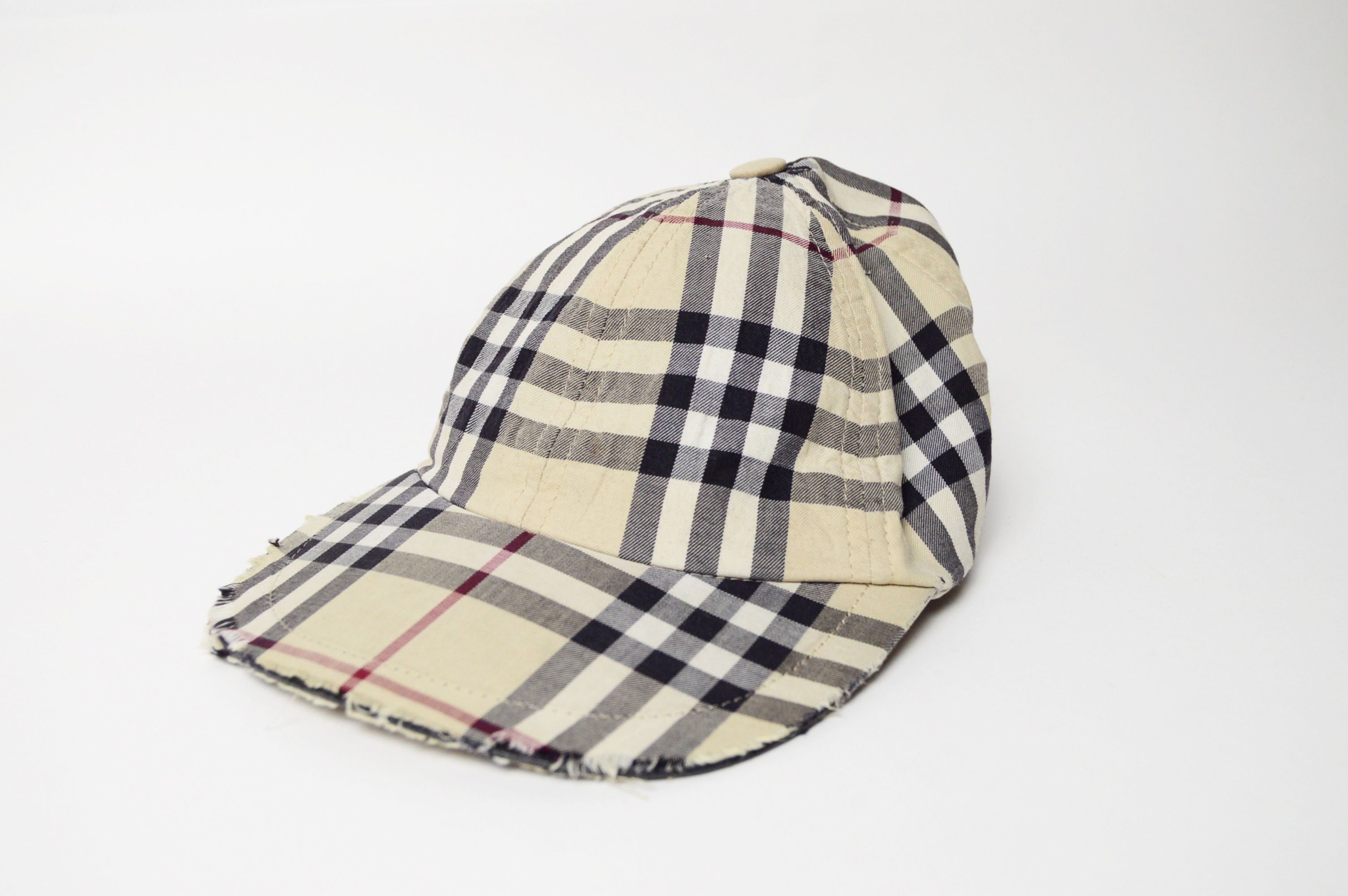 Burberry × Vintage burberry trashed nova check cap Size ONE SIZE - 1 Thumbnail