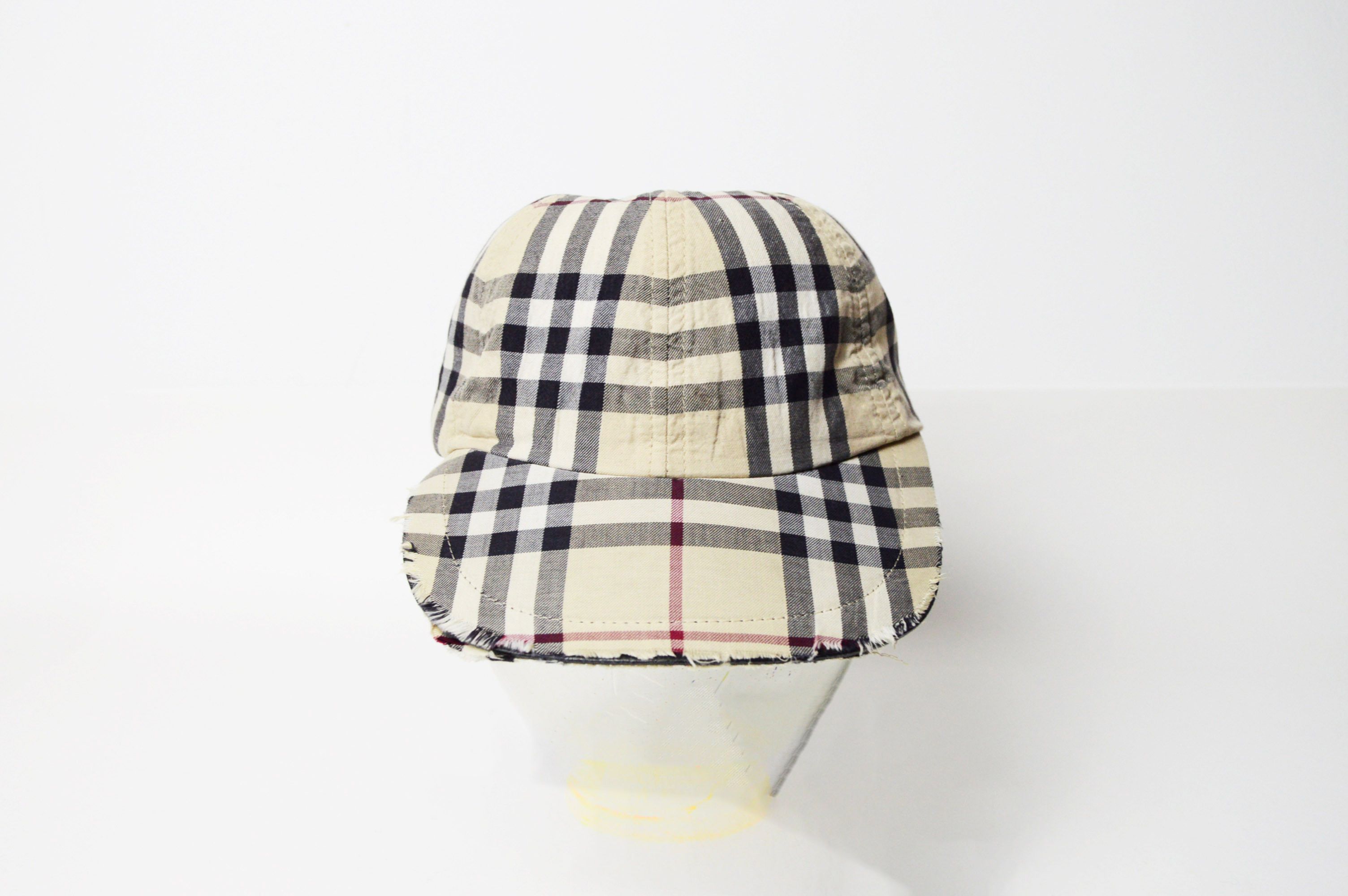Burberry × Vintage burberry trashed nova check cap Size ONE SIZE - 3 Thumbnail