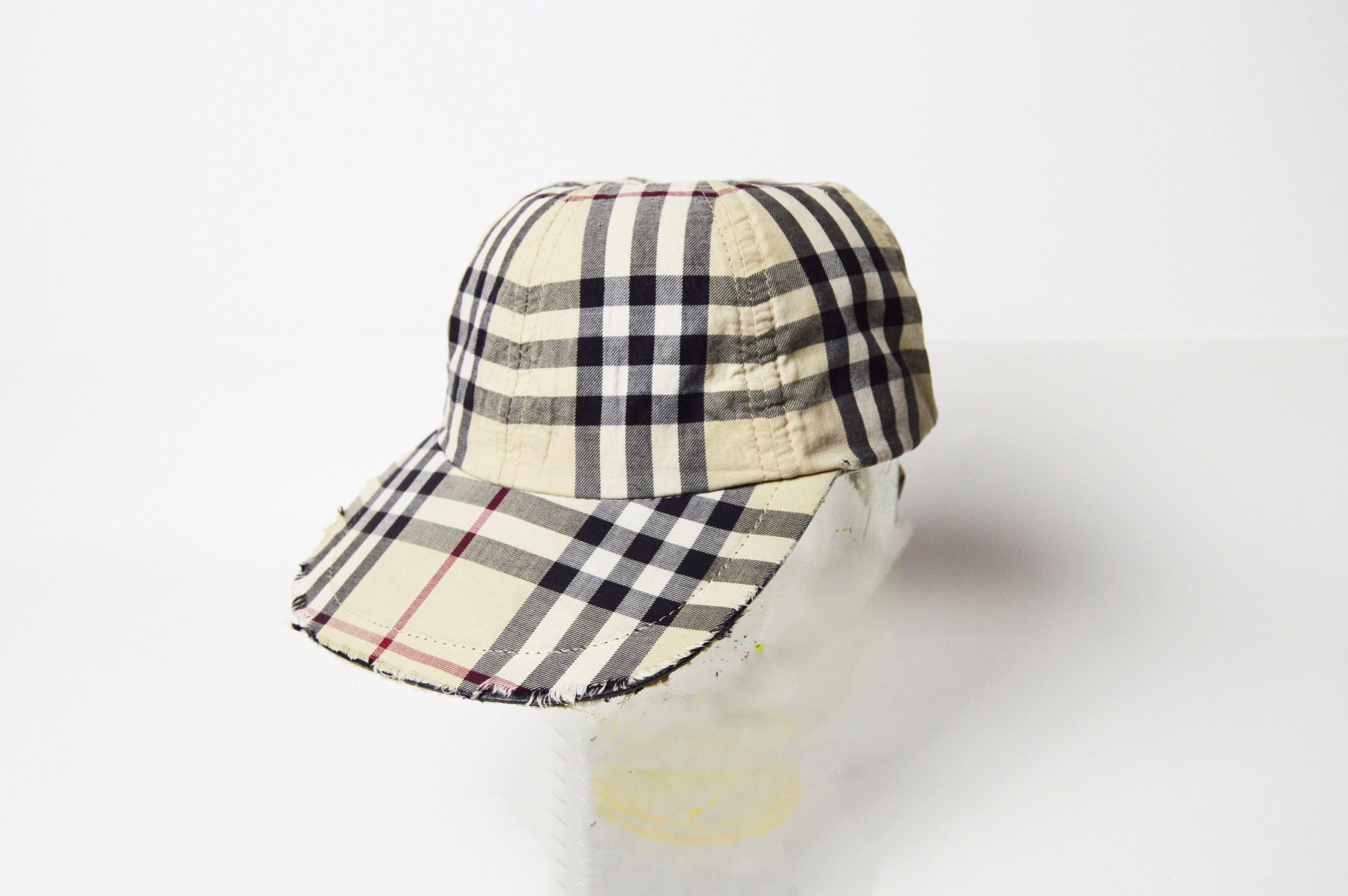 Burberry × Vintage burberry trashed nova check cap Size ONE SIZE - 2 Thumbnail