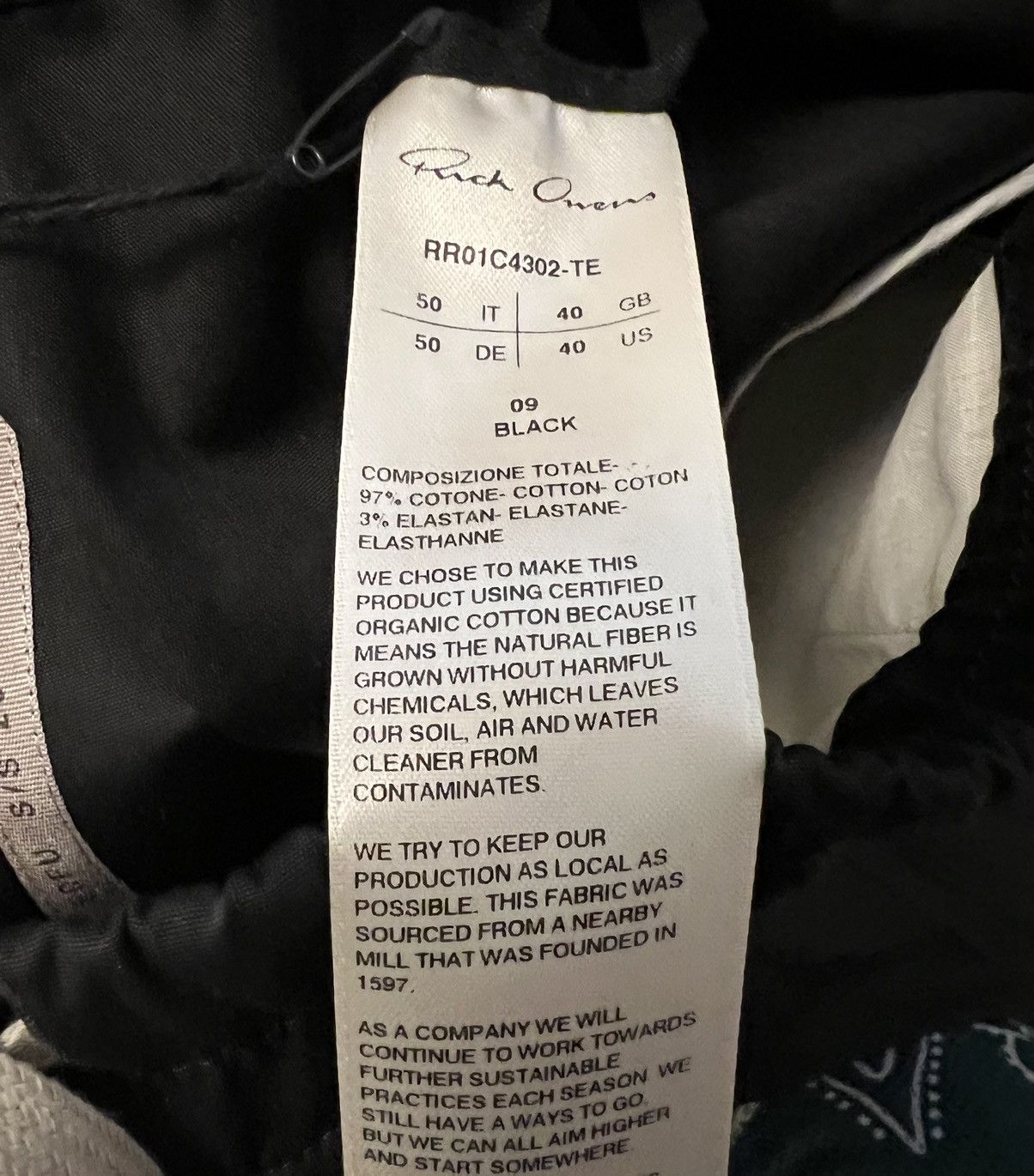 Rick Owens Rick owens bela cargo jumbo size 52 black edfu ss23 Size US 36 / EU 52 - 9 Thumbnail