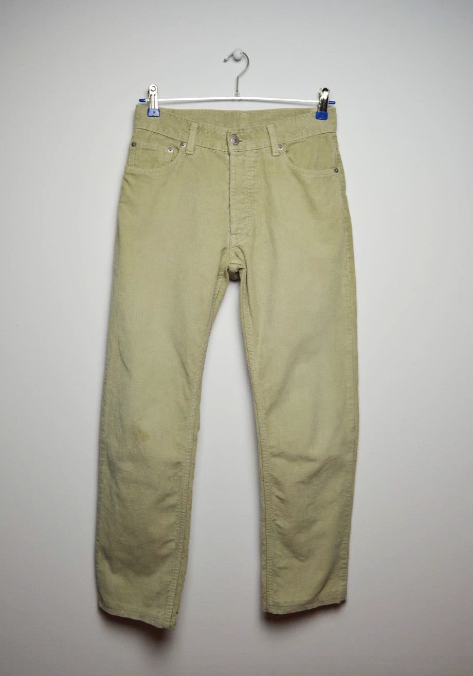 image of Helmut Lang 1997 Cord Pants in Khaki, Men's (Size 30)