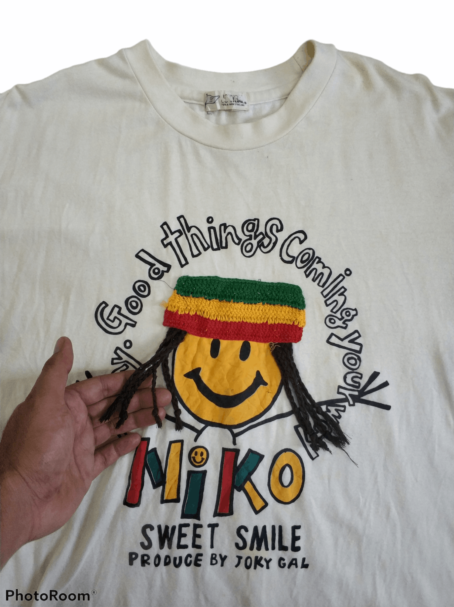 Japanese Brand 🔥Very Rare Niko Smiley Rasta Tees Size US M / EU 48-50 / 2 - 2 Thumbnail