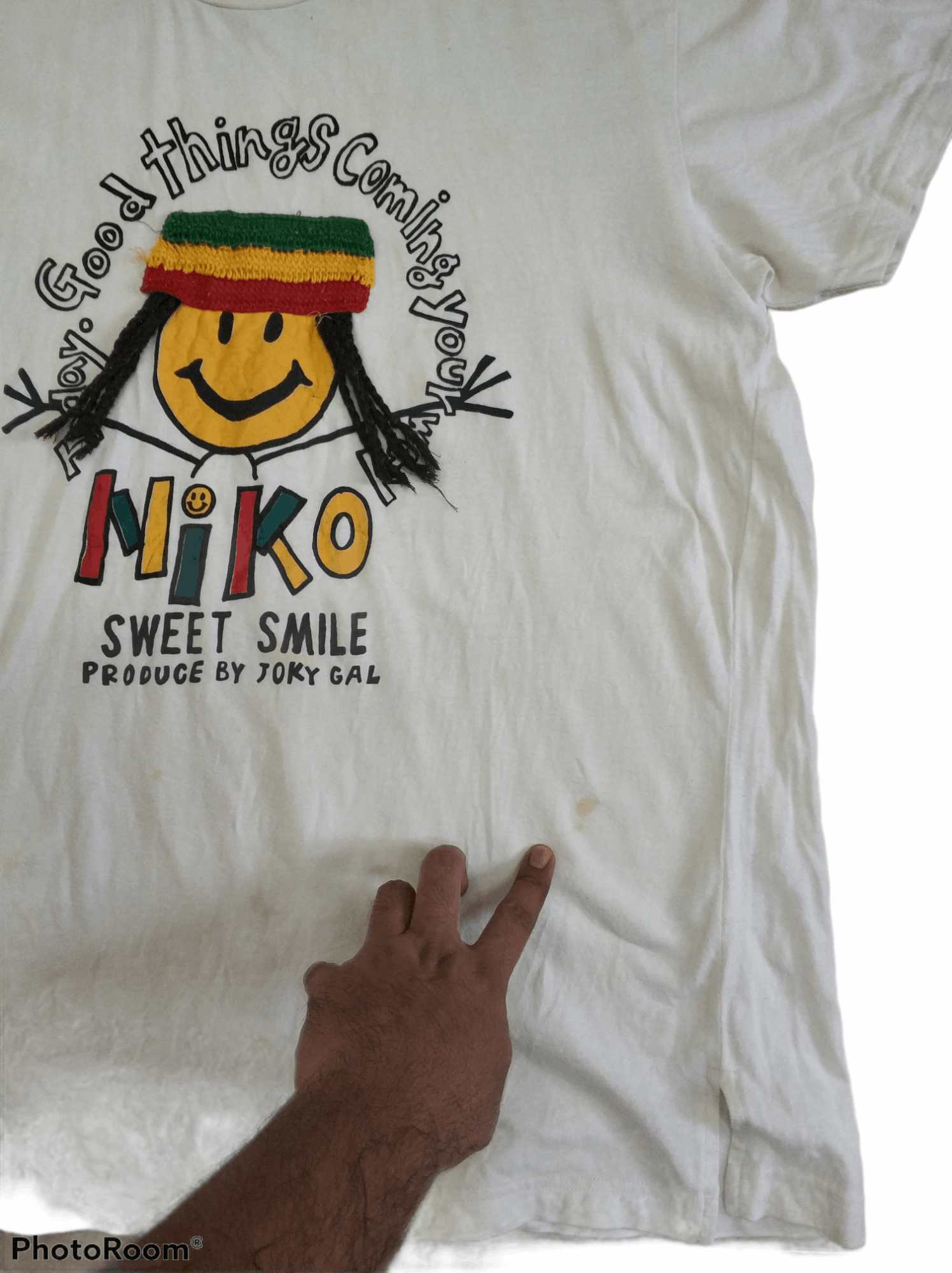Japanese Brand 🔥Very Rare Niko Smiley Rasta Tees Size US M / EU 48-50 / 2 - 3 Thumbnail