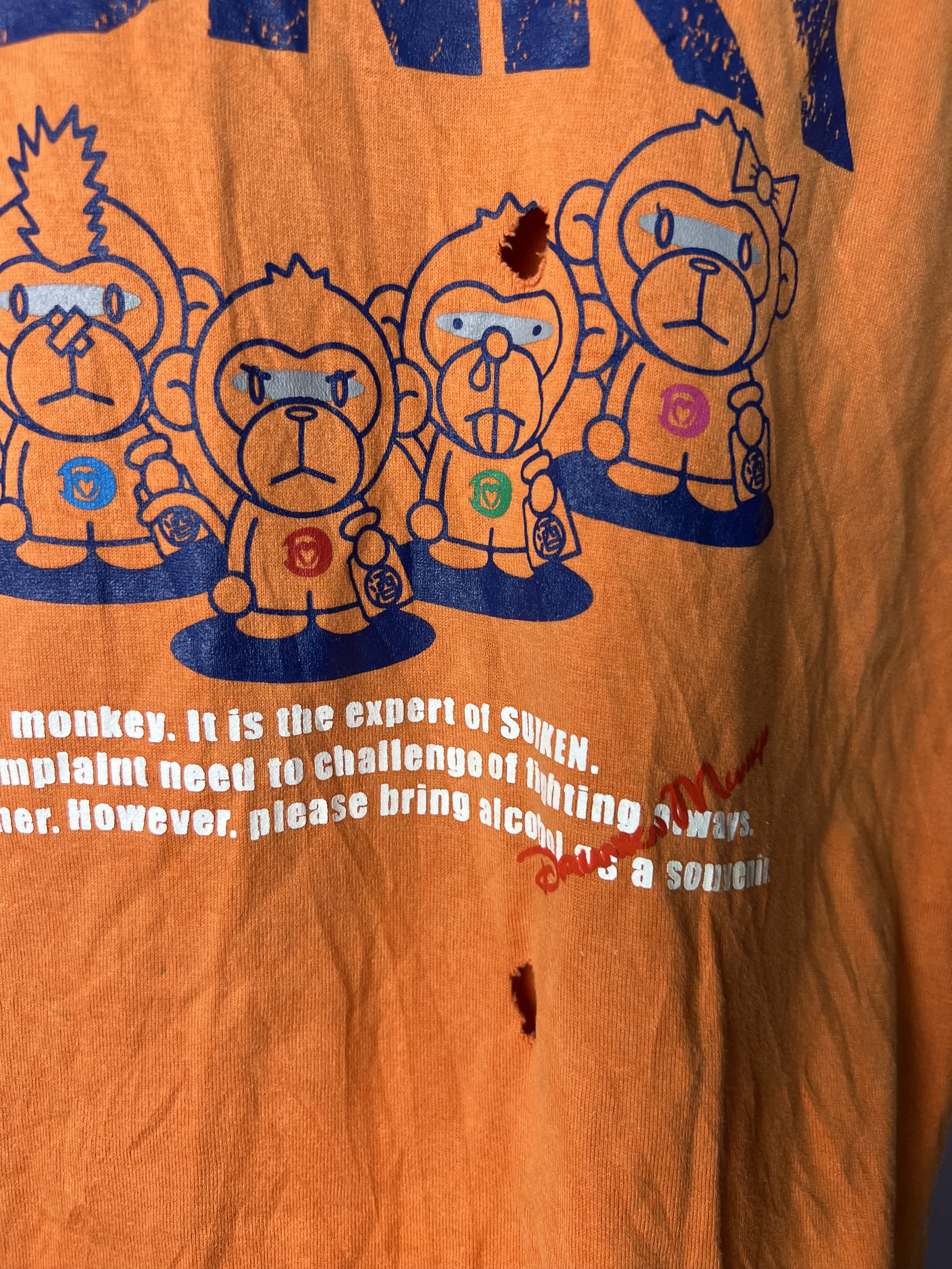 DrunknMunky 🔥Rare Distressed Drunkn Munky Ringer Tees Size US M / EU 48-50 / 2 - 10 Thumbnail
