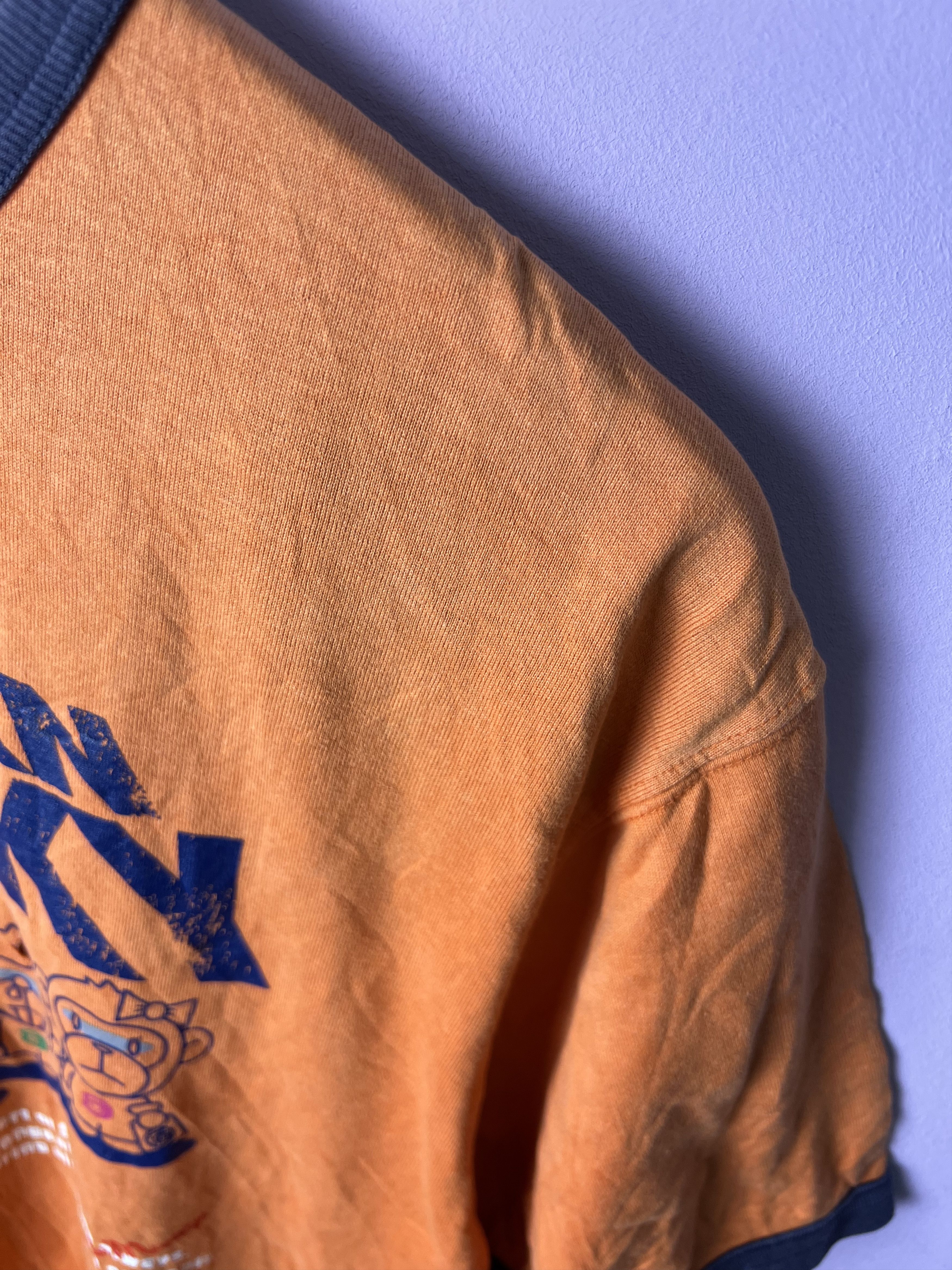 DrunknMunky 🔥Rare Distressed Drunkn Munky Ringer Tees Size US M / EU 48-50 / 2 - 6 Thumbnail