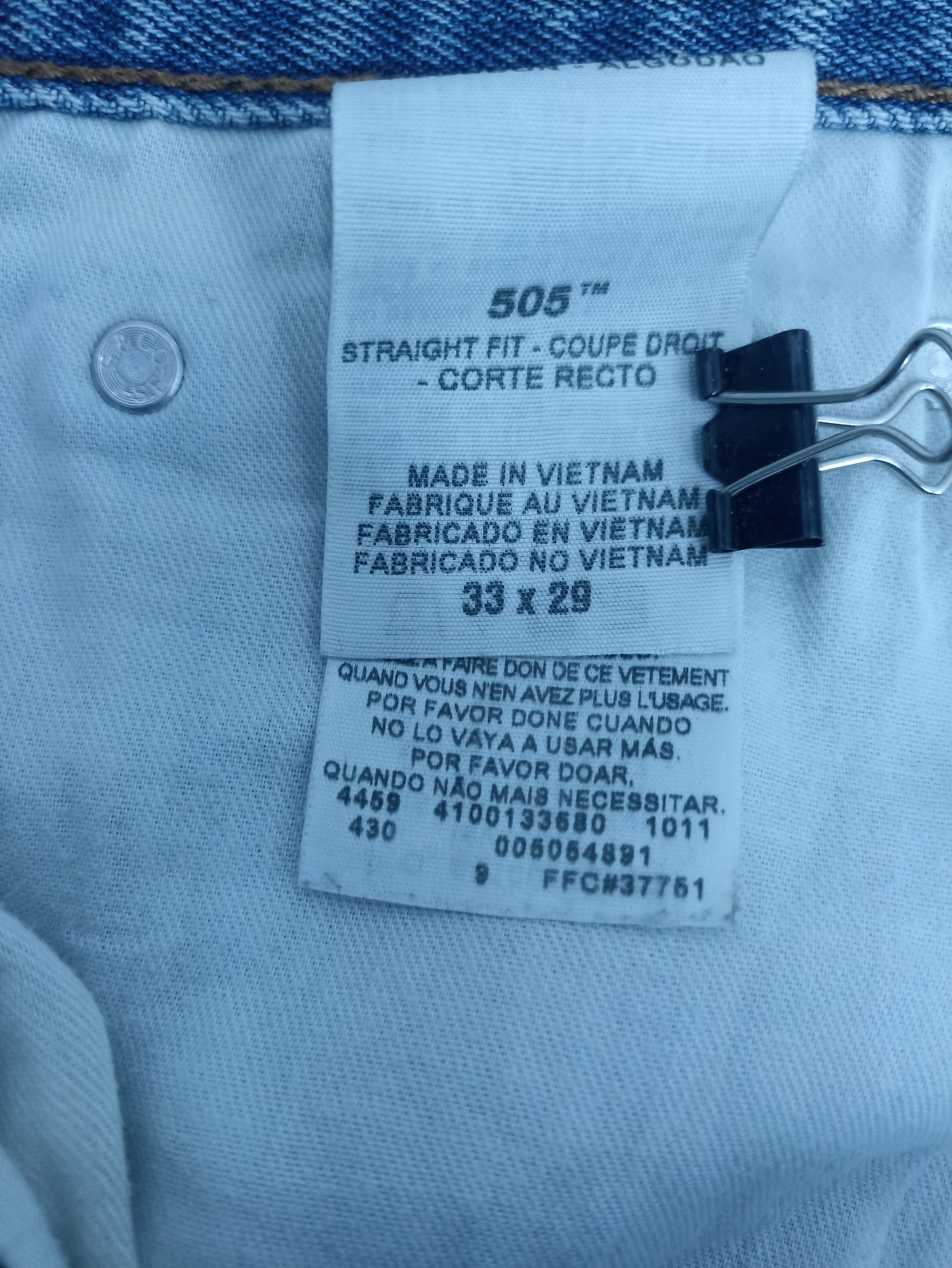 VINTAGE LEVIS 505 BLUE WASH JEANS -J312