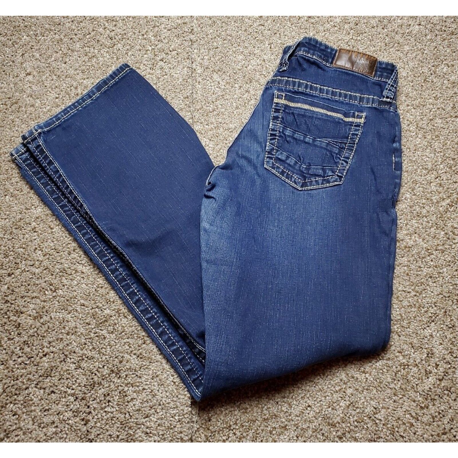 Buckle BKE Payton Jeans 30X33.5 Womens Denim Bootcut Med Wash Bold Stitch Stretch Grailed