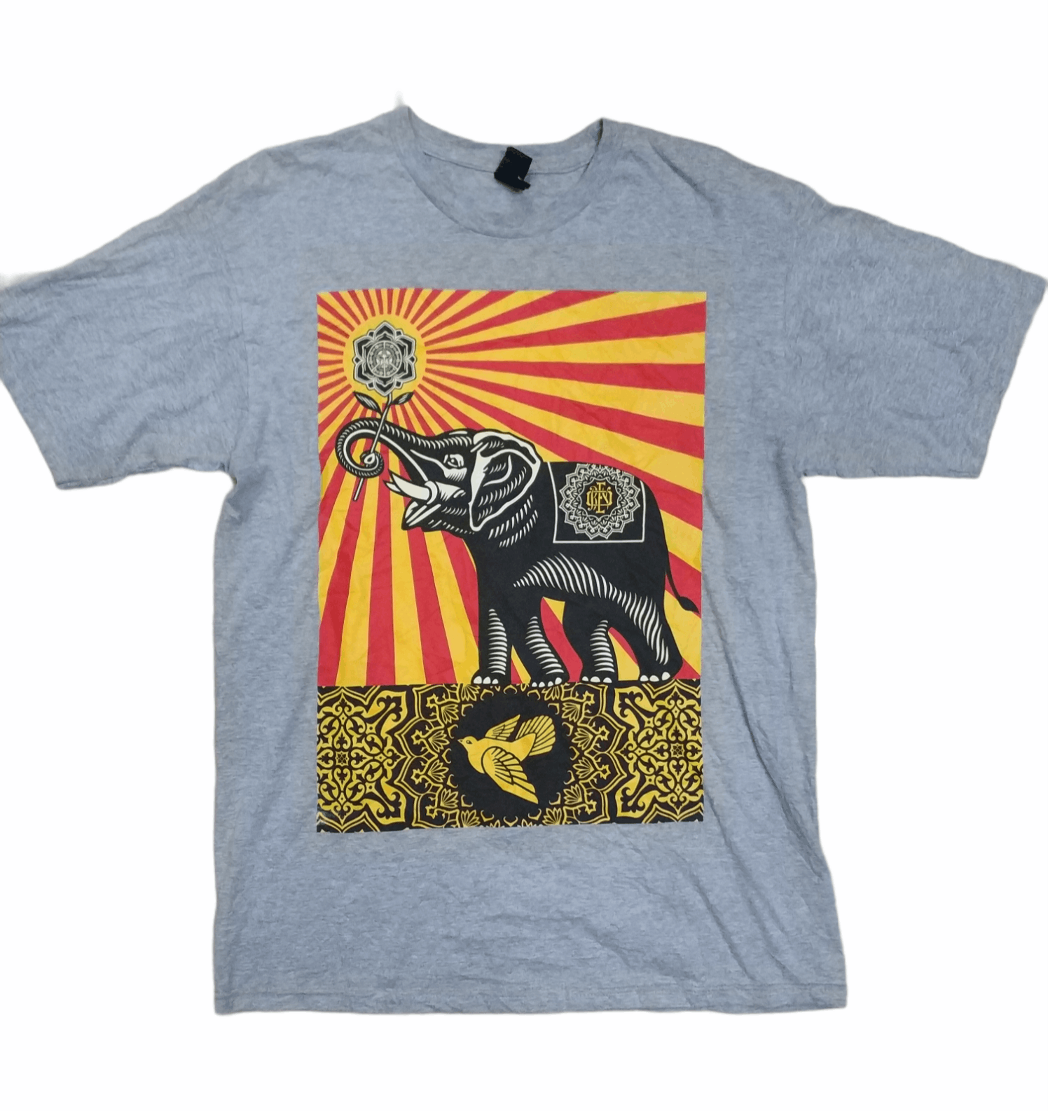 Obey 🔥Vintage Big Printed Obey Elephant Tees Size US M / EU 48-50 / 2 - 1 Thumbnail