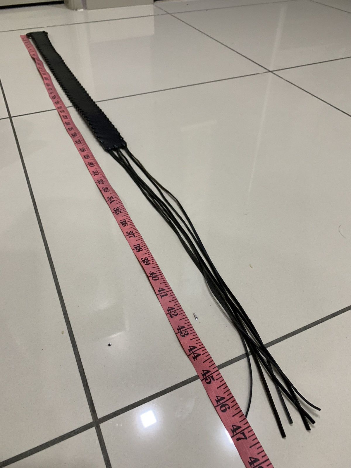 Yohji Yamamoto INED BY YOHJI YAMAMOTO BRAIDED BONDAGE LEATHER BELT Size 28 - 3 Thumbnail