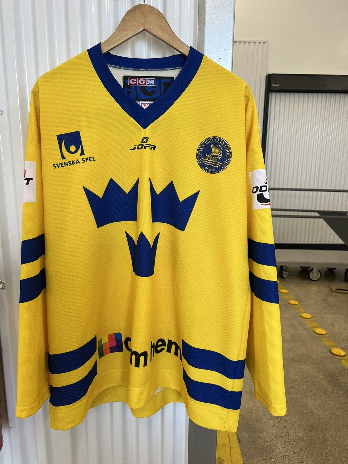Vintage CCM Sweden National Hockey Jersey