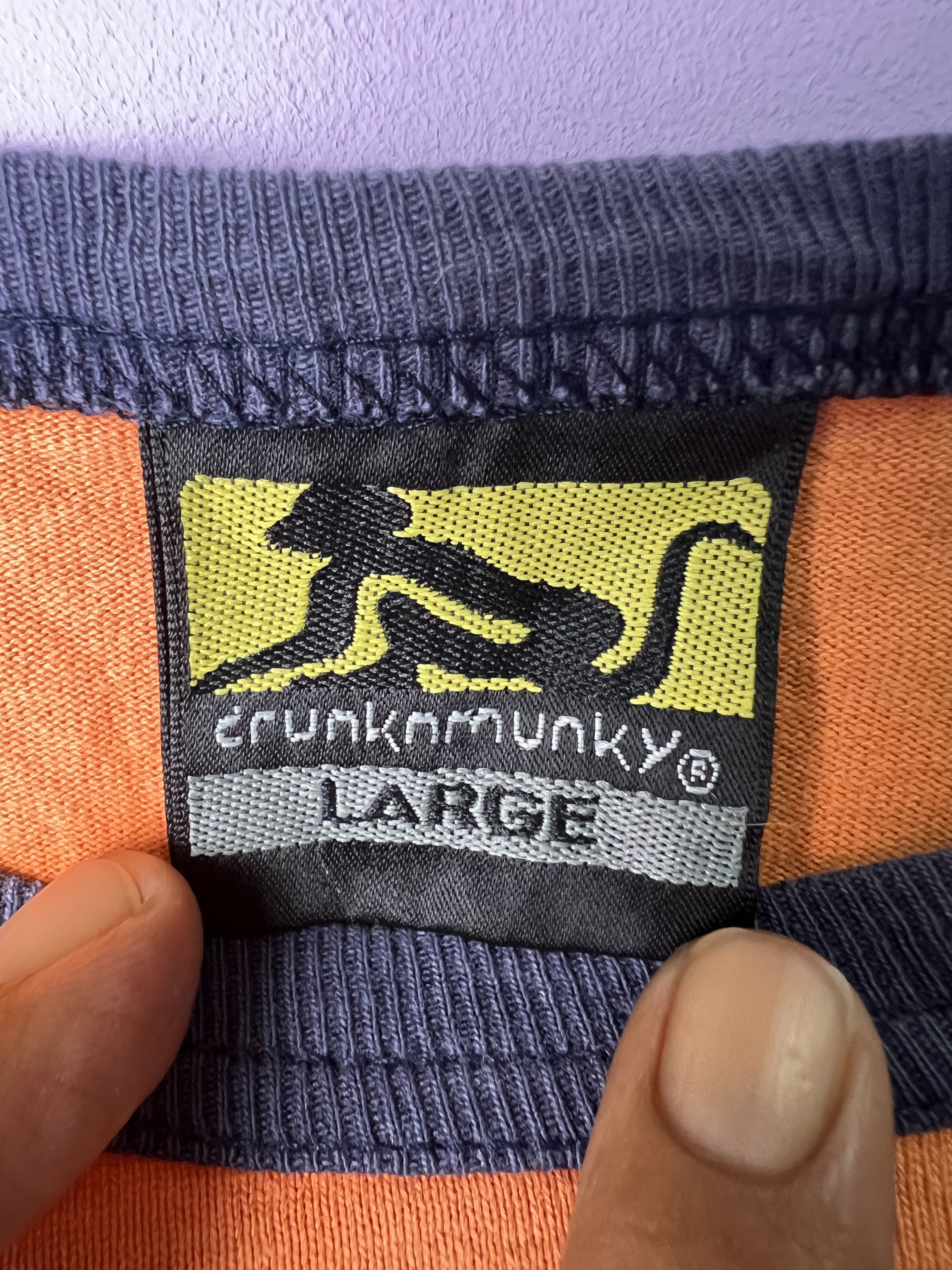 DrunknMunky 🔥Rare Distressed Drunkn Munky Ringer Tees Size US M / EU 48-50 / 2 - 12 Thumbnail