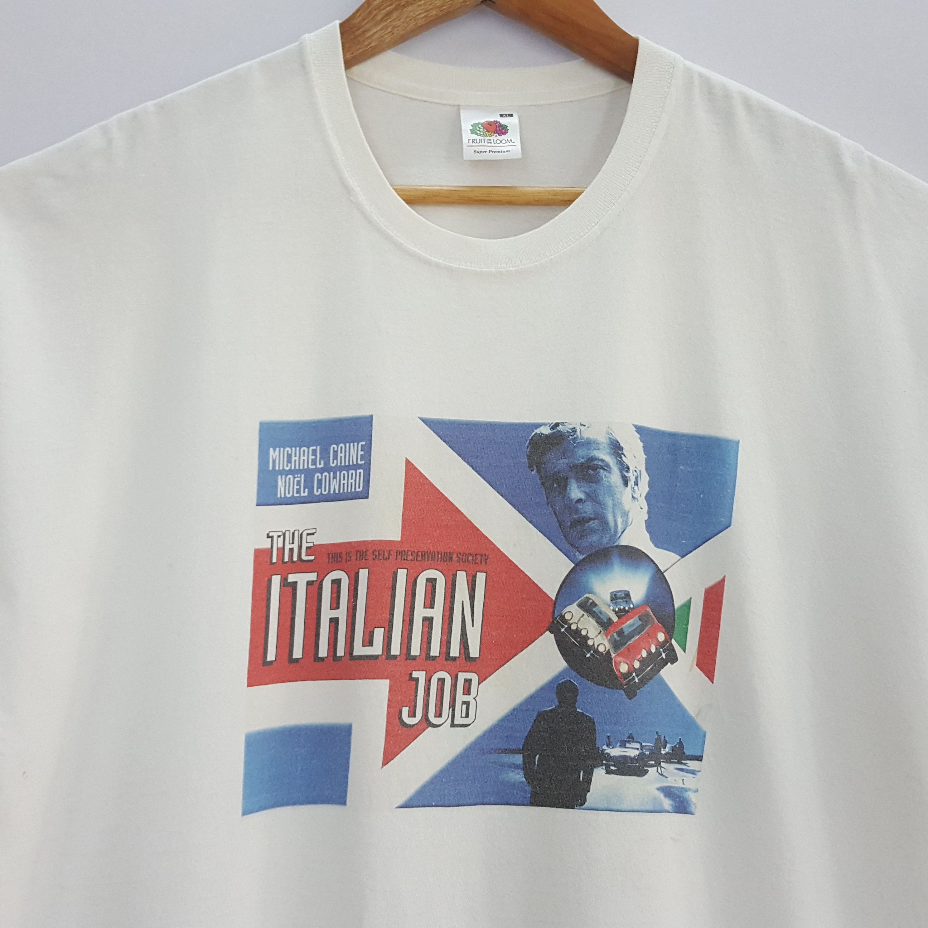 Vintage Vintage THE ITALIAN JOB Heist film Movie Promo t-shirt Size US XL / EU 56 / 4 - 2 Thumbnail