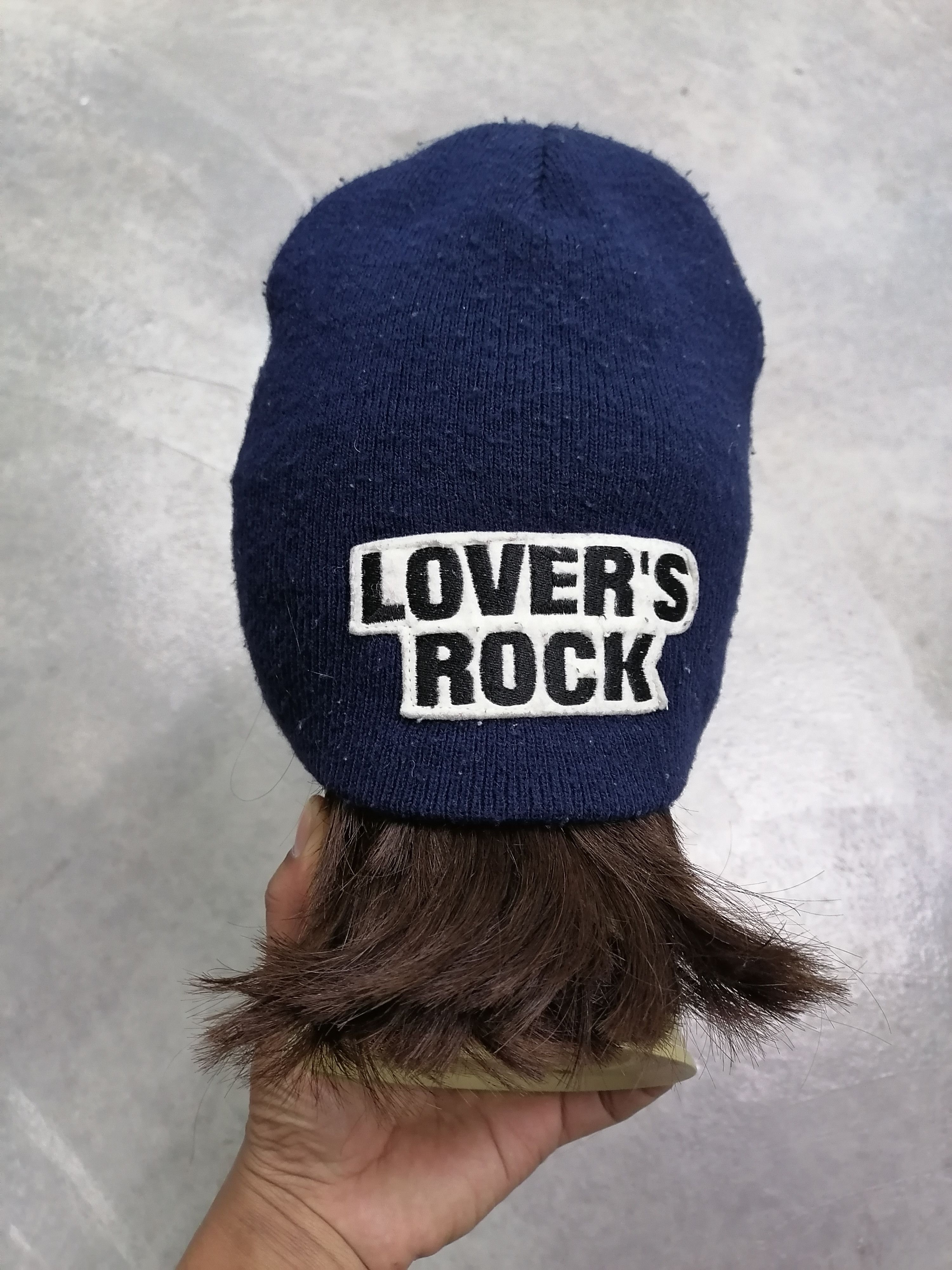 Bones × Japanese Brand Rare Super Lover Lovers Rock Skull Bones Patches Beanie Hats Size ONE SIZE - 6 Thumbnail