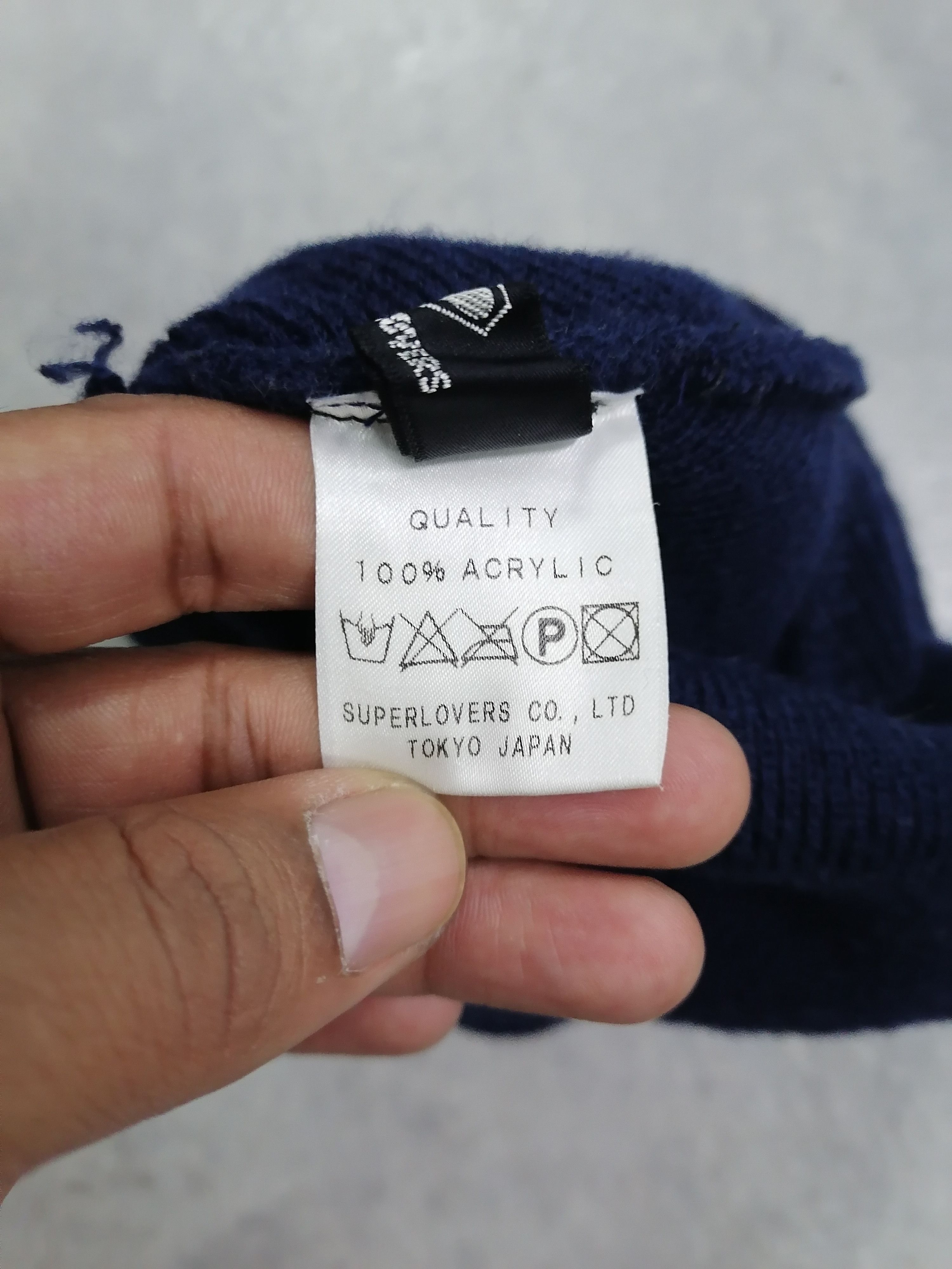 Bones × Japanese Brand Rare Super Lover Lovers Rock Skull Bones Patches Beanie Hats Size ONE SIZE - 7 Thumbnail