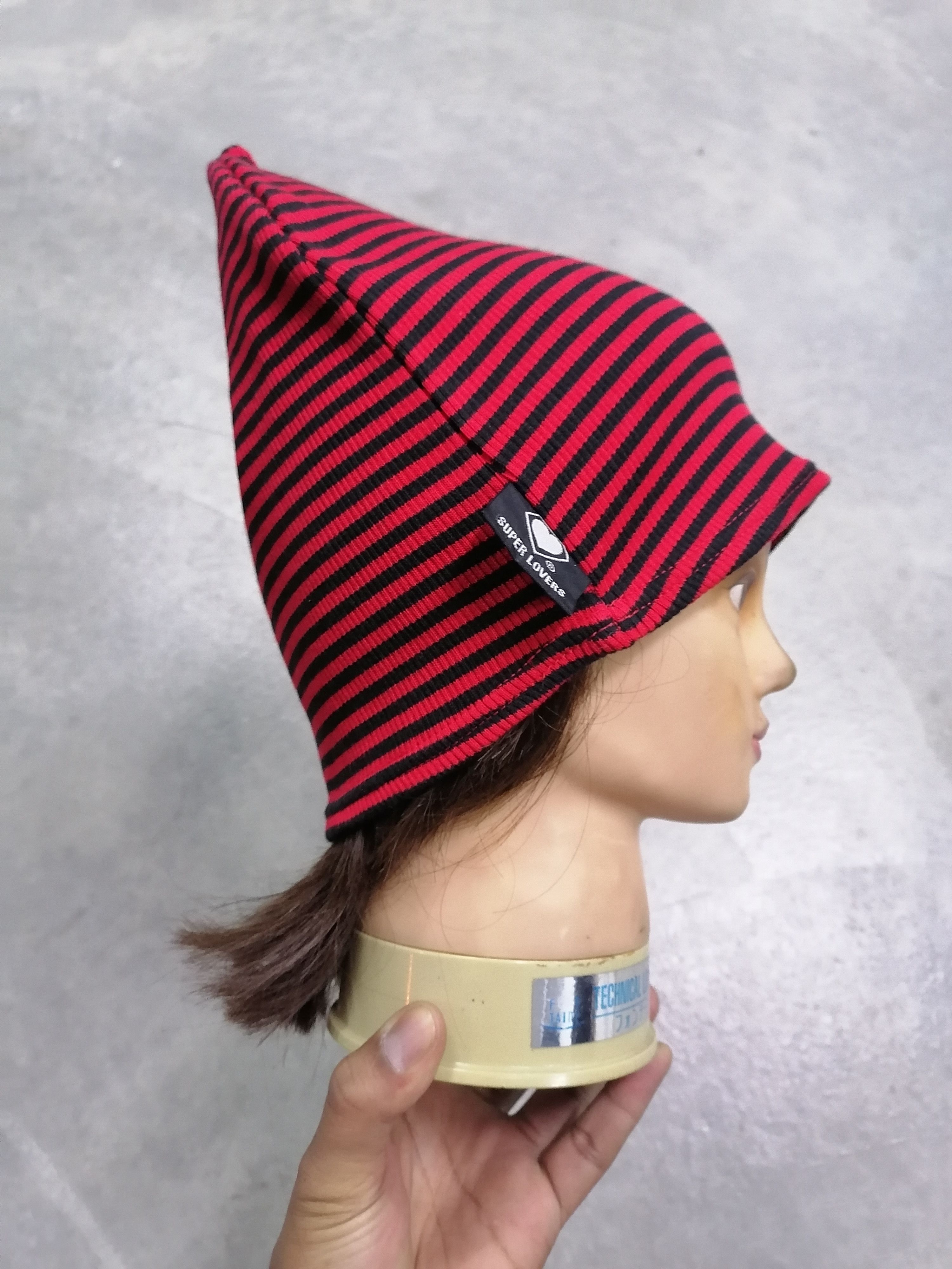 Japanese Brand Super Lovers Stripe Beanie Erd Hat Size ONE SIZE - 6 Thumbnail