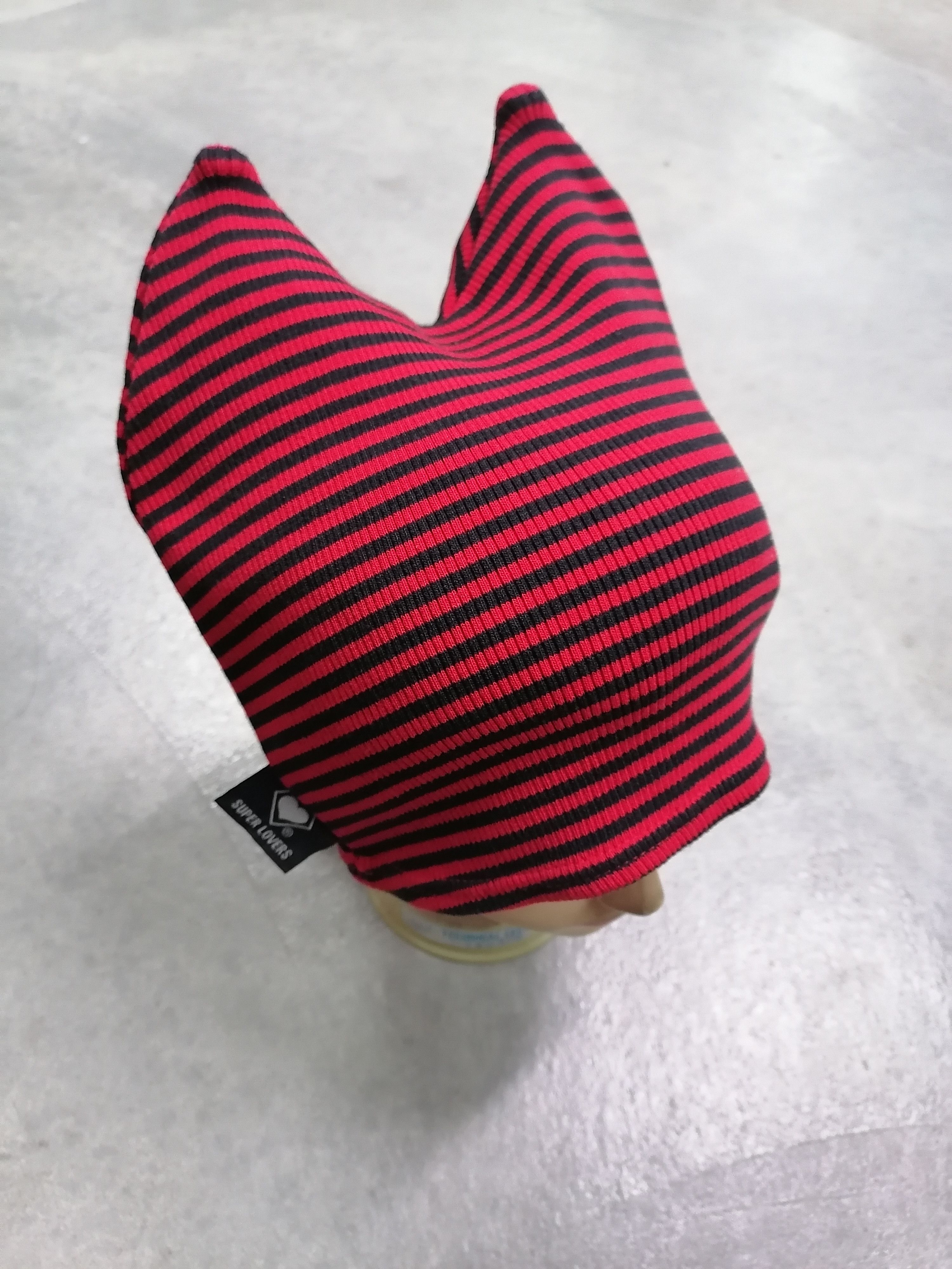 Japanese Brand Super Lovers Stripe Beanie Erd Hat Size ONE SIZE - 2 Thumbnail