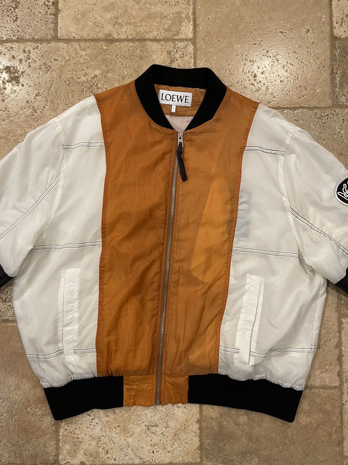 Loewe Loewe Industrial Color-Block Technical Nylon Bomber Jacket Size US L / EU 52-54 / 3 - 5 Thumbnail