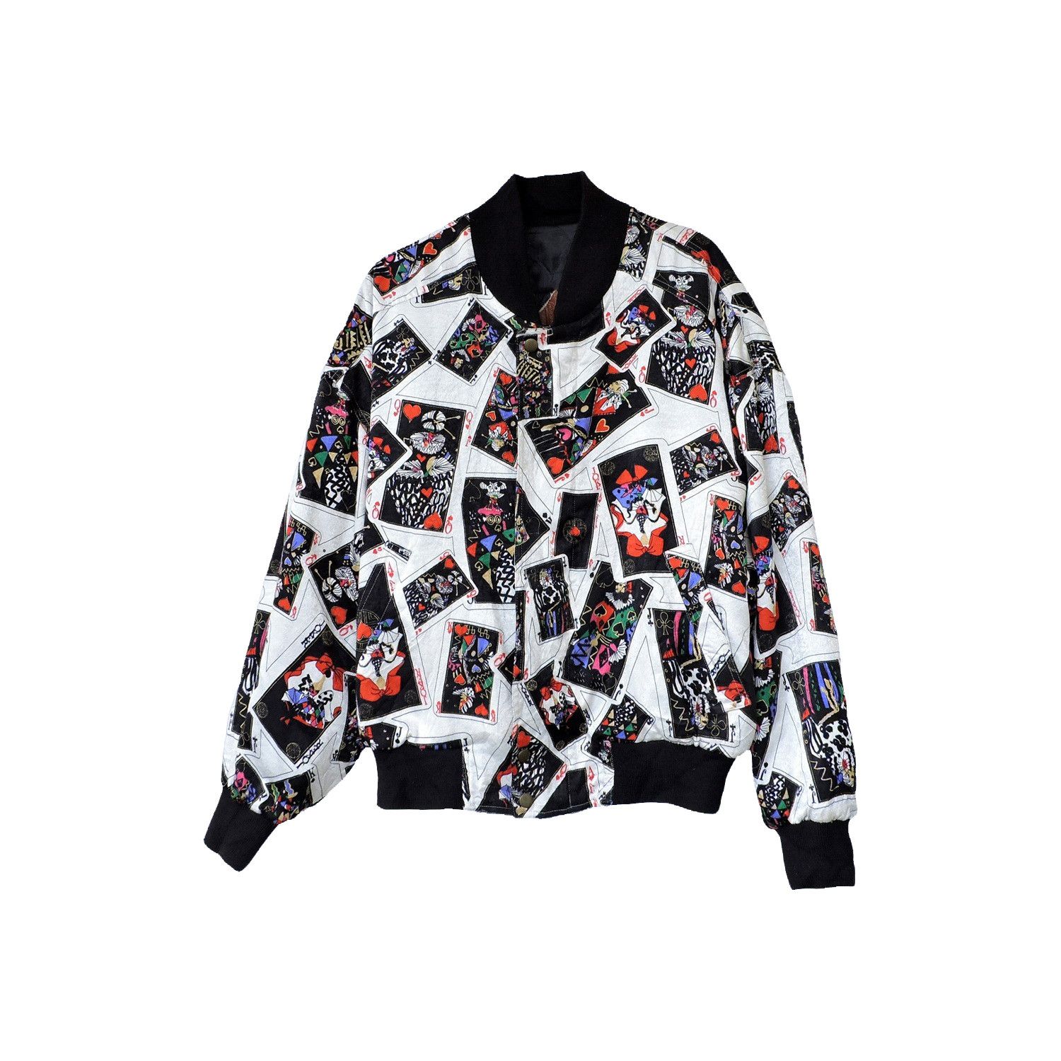 Louis Feraud LOUIS FÉRAUD BLOUSON CARD MOTIF BOMBER JACKET Size US M / EU 48-50 / 2 - 1 Thumbnail