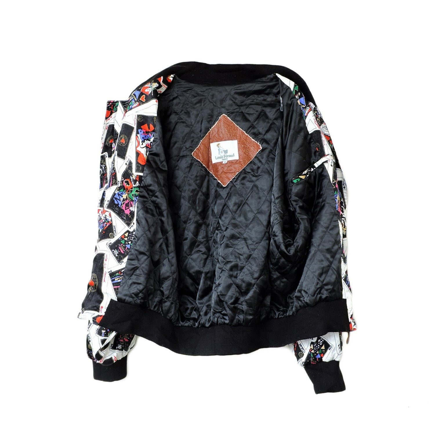 Louis Feraud LOUIS FÉRAUD BLOUSON CARD MOTIF BOMBER JACKET Size US M / EU 48-50 / 2 - 2 Thumbnail